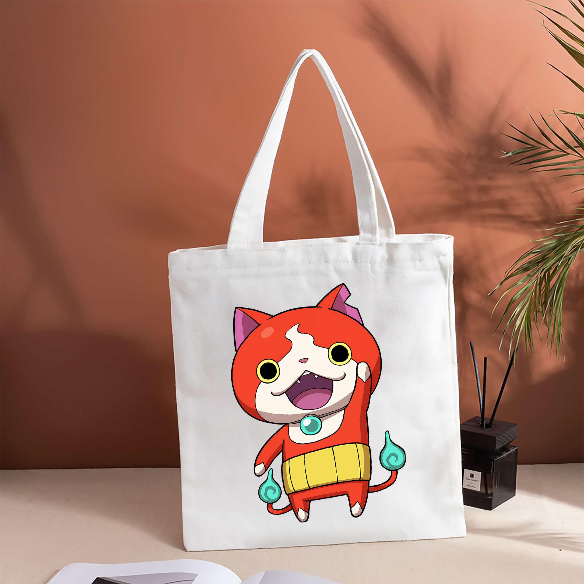 妖怪ウォッチ Yo-kai Watch 縦型キャンバス生地手提げバッグ　トートバッグ