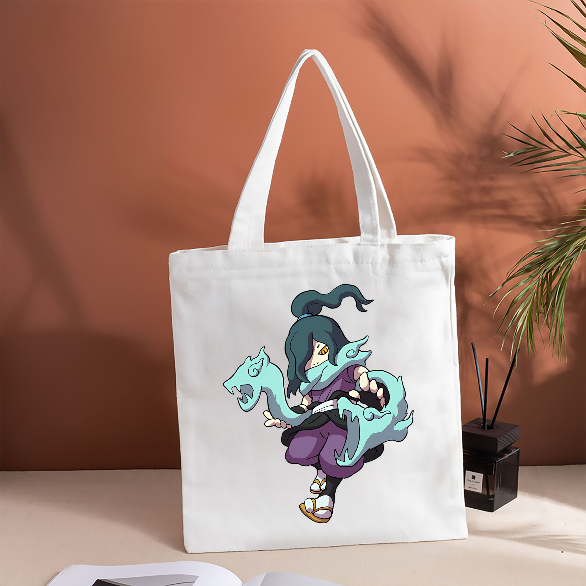 妖怪ウォッチ Yo-kai Watch 縦型キャンバス生地手提げバッグ　トートバッグ