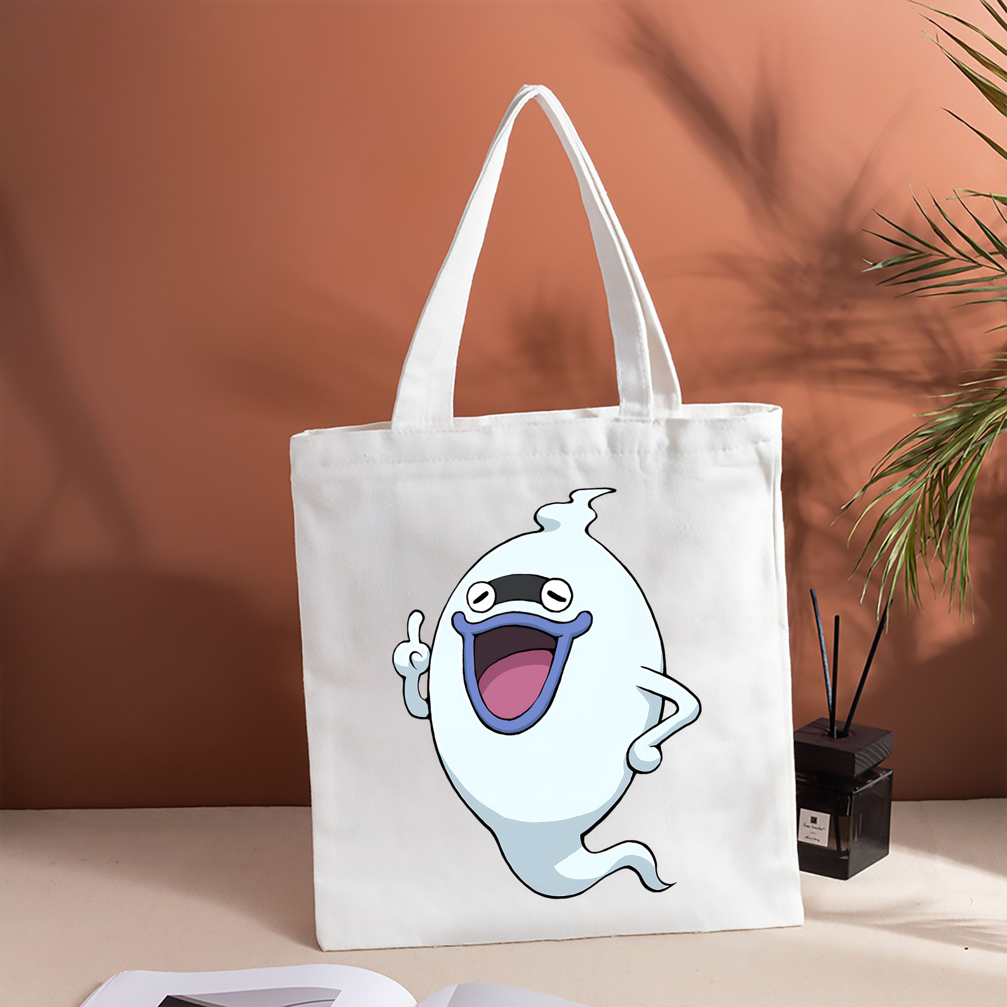 妖怪ウォッチ Yo-kai Watch 縦型キャンバス生地手提げバッグ　トートバッグ