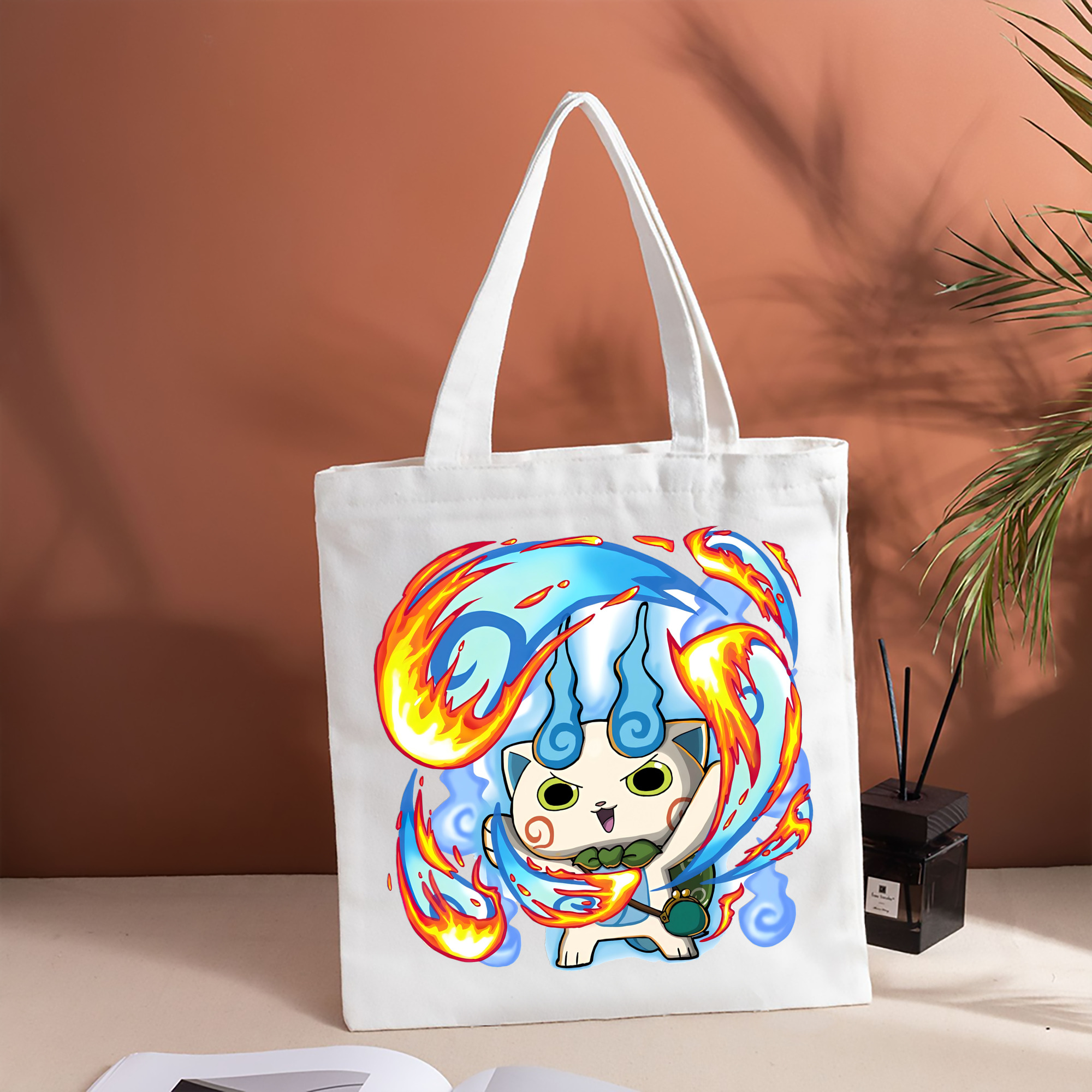 妖怪ウォッチ Yo-kai Watch 縦型キャンバス生地手提げバッグ　トートバッグ