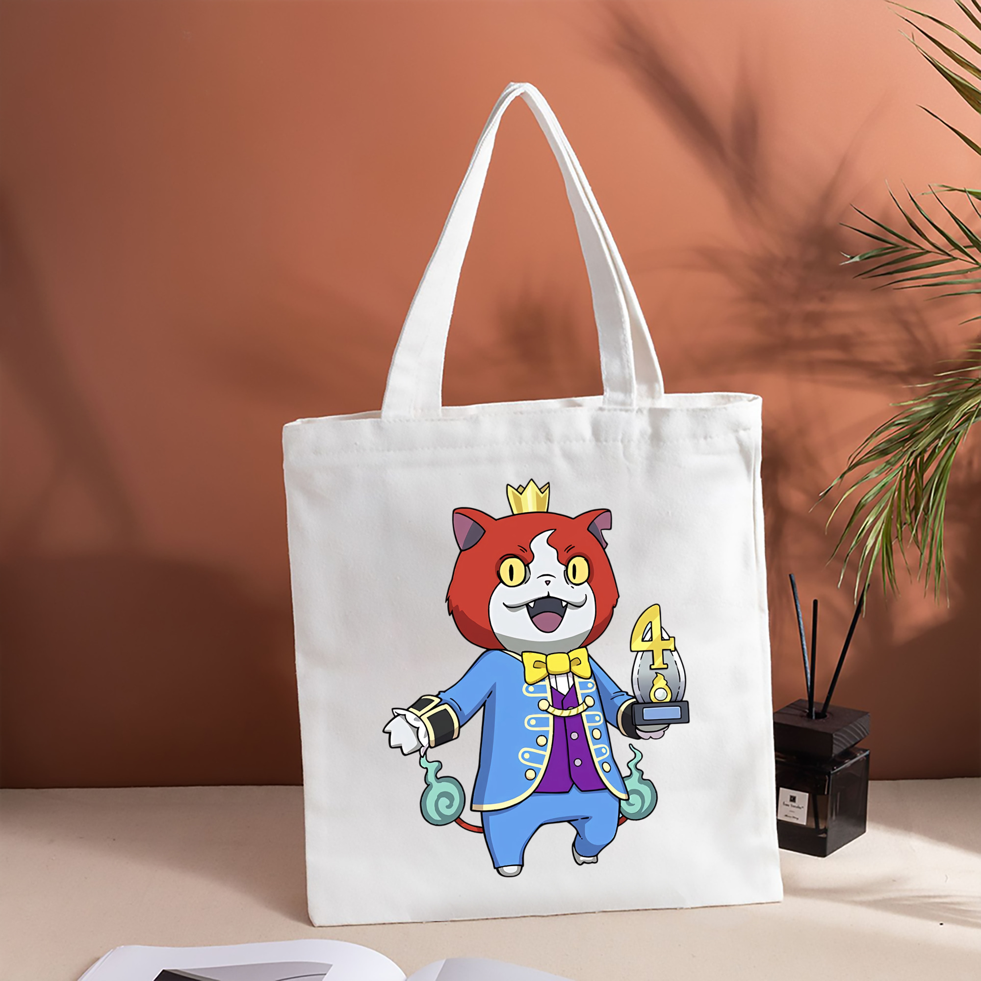 妖怪ウォッチ Yo-kai Watch 縦型キャンバス生地手提げバッグ　トートバッグ