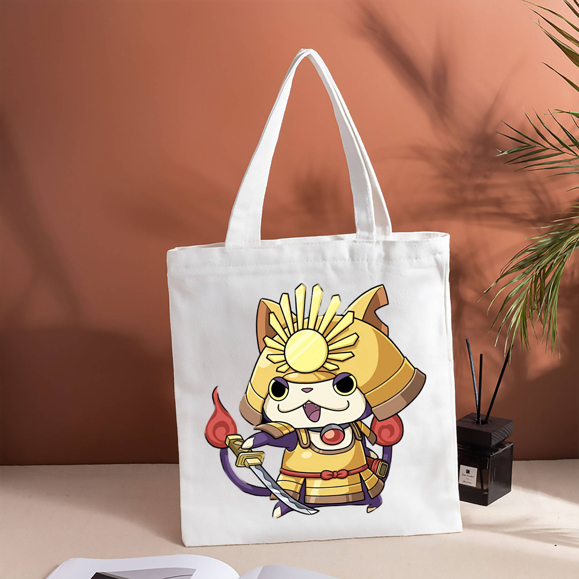 妖怪ウォッチ Yo-kai Watch 縦型キャンバス生地手提げバッグ　トートバッグ