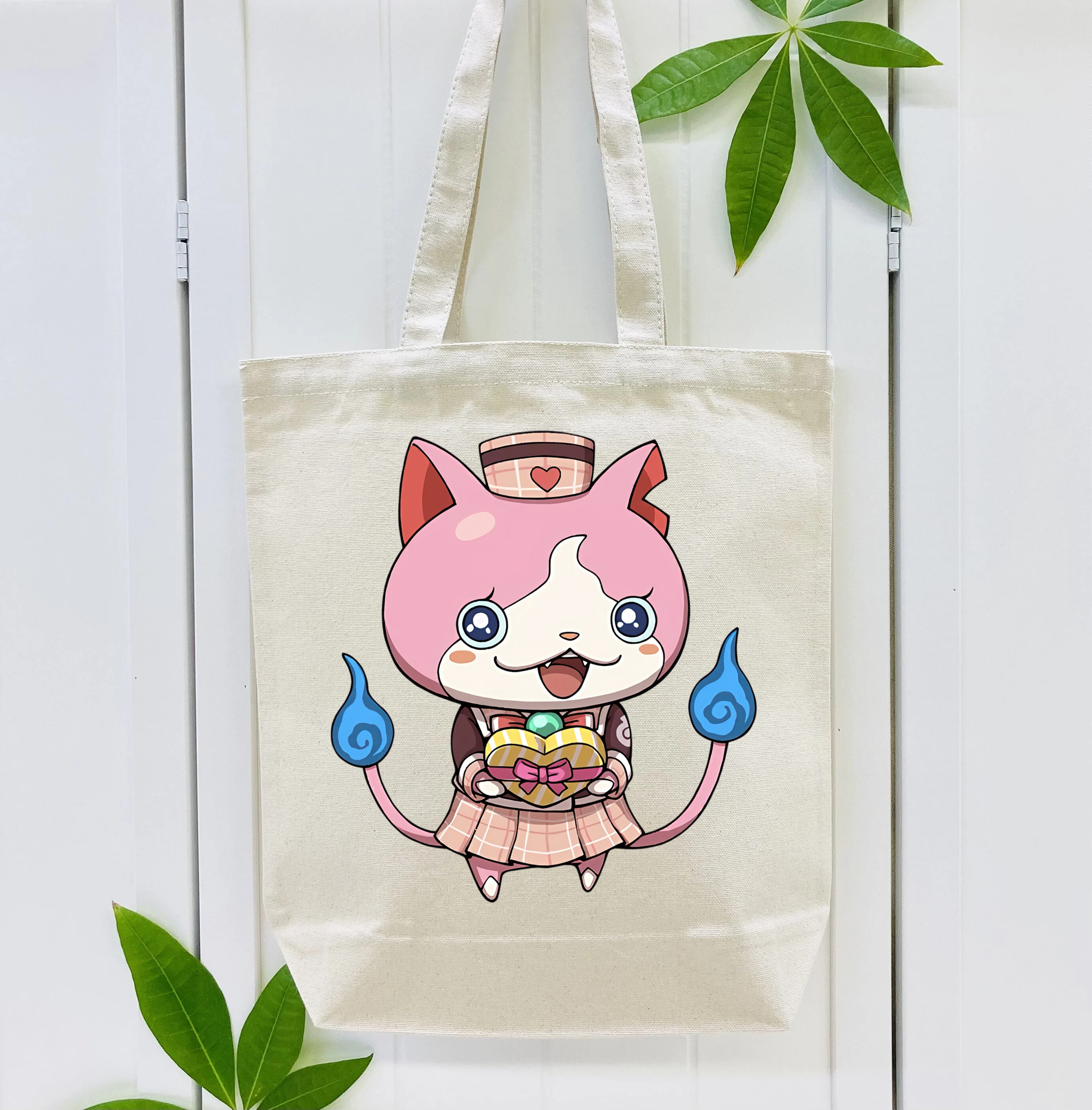 妖怪ウォッチ Yo-kai Watch 縦型キャンバス生地手提げバッグ　トートバッグ