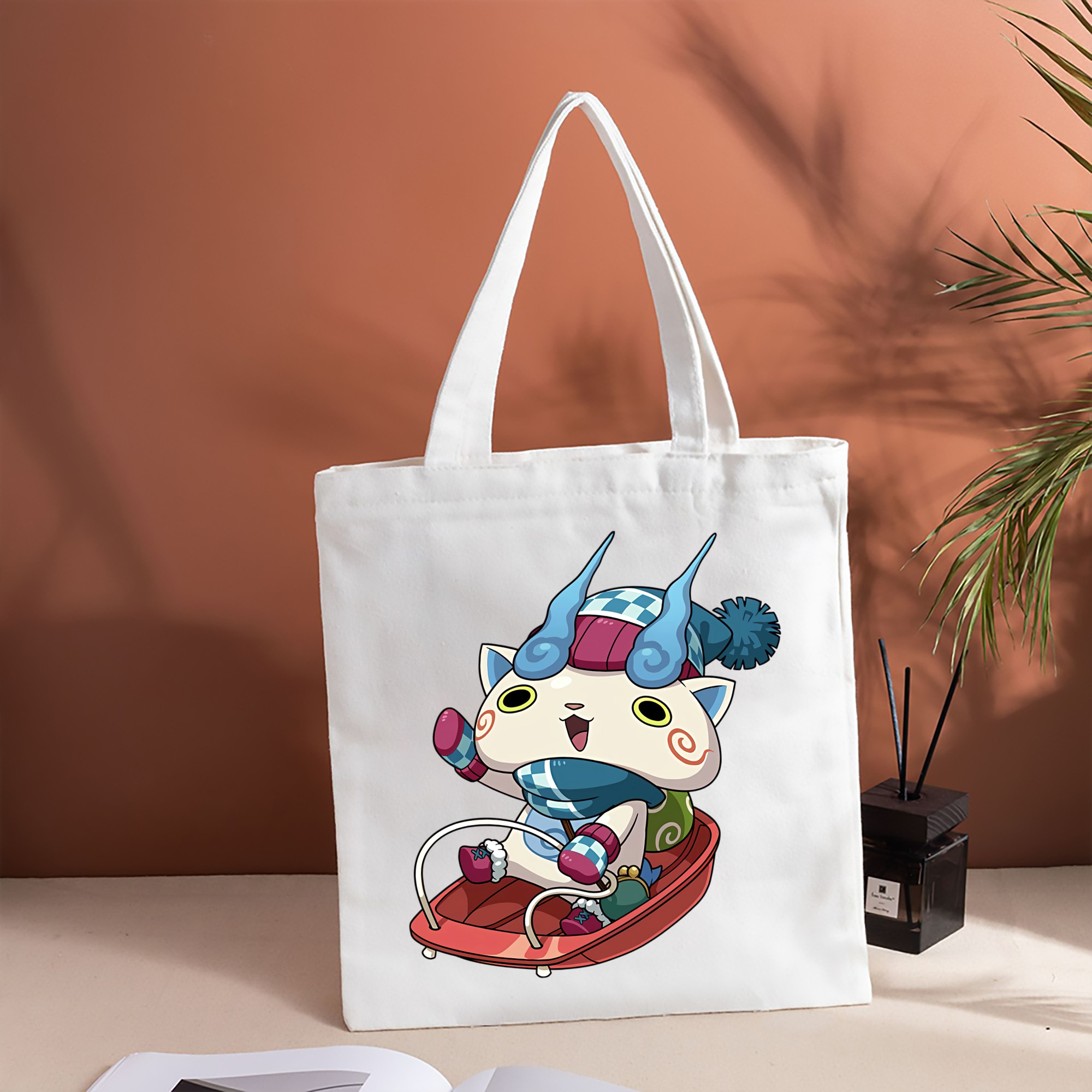 妖怪ウォッチ Yo-kai Watch 縦型キャンバス生地手提げバッグ　トートバッグ