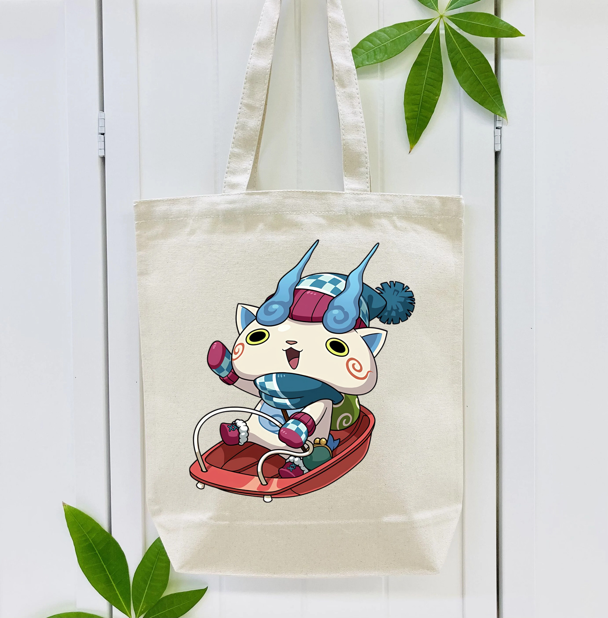 妖怪ウォッチ Yo-kai Watch 縦型キャンバス生地手提げバッグ　トートバッグ