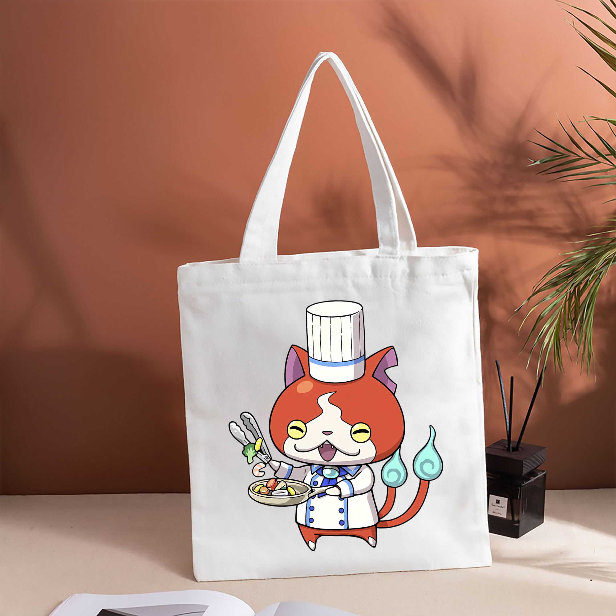 妖怪ウォッチ Yo-kai Watch 縦型キャンバス生地手提げバッグ　トートバッグ
