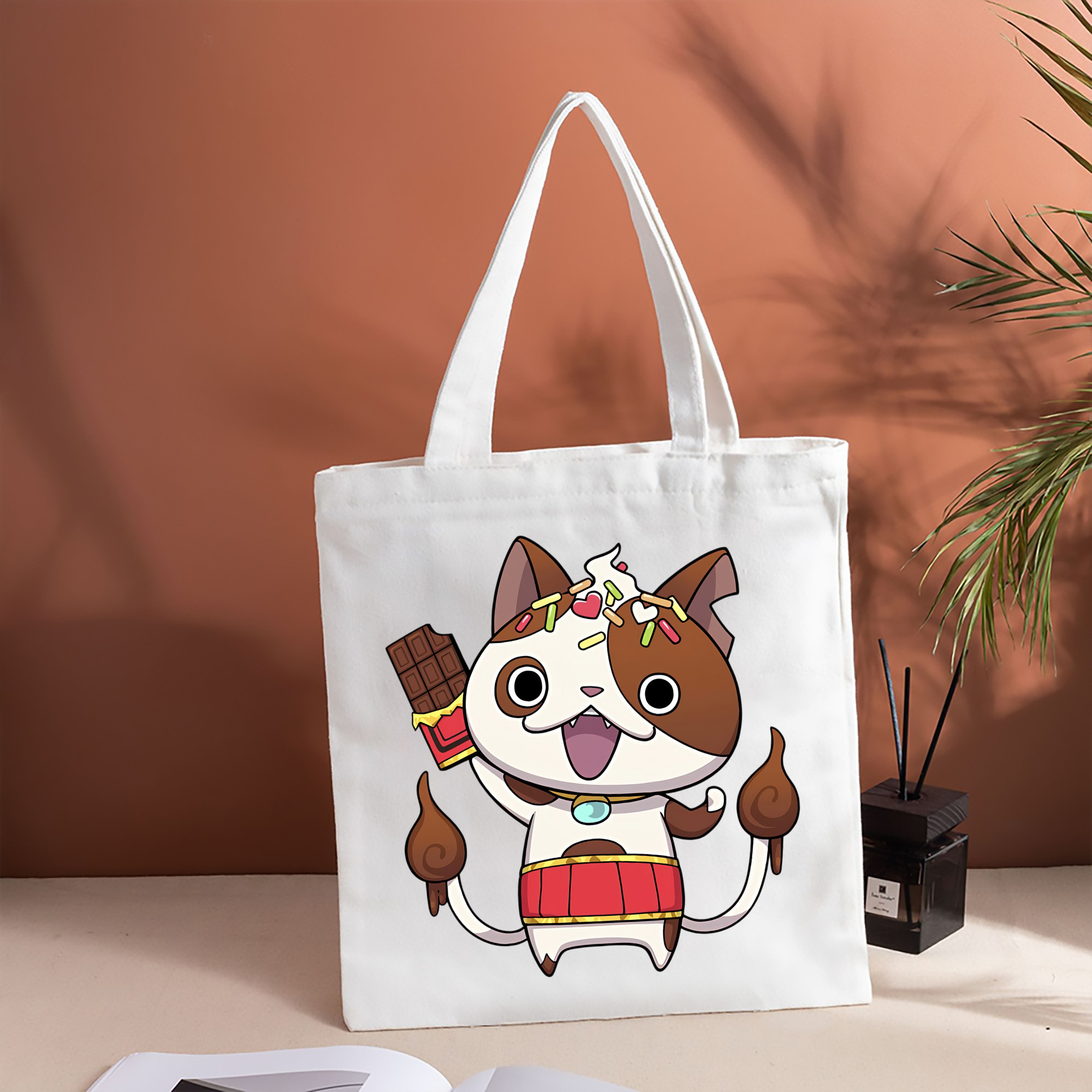 妖怪ウォッチ Yo-kai Watch 縦型キャンバス生地手提げバッグ　トートバッグ