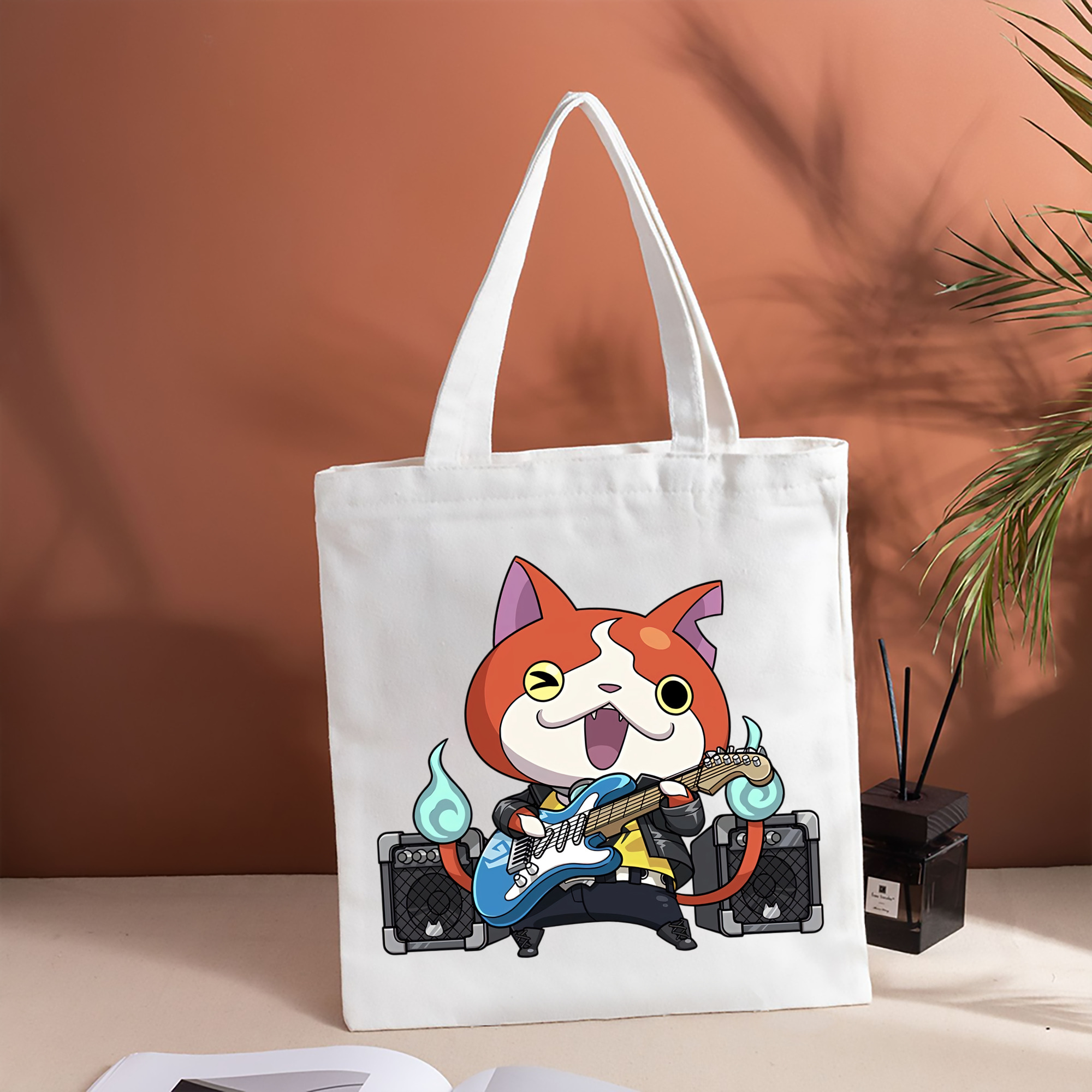 妖怪ウォッチ Yo-kai Watch 縦型キャンバス生地手提げバッグ　トートバッグ