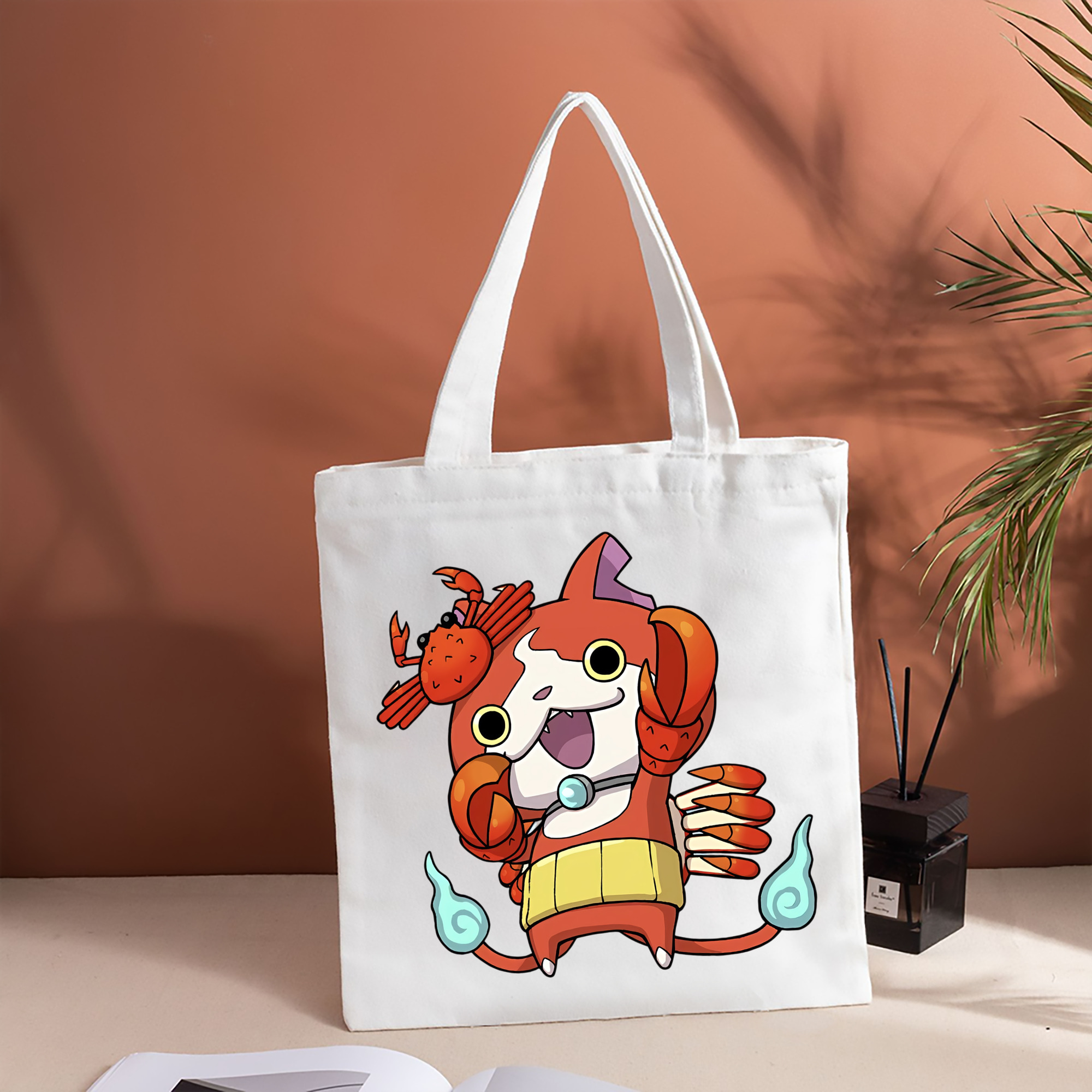妖怪ウォッチ Yo-kai Watch 縦型キャンバス生地手提げバッグ　トートバッグ