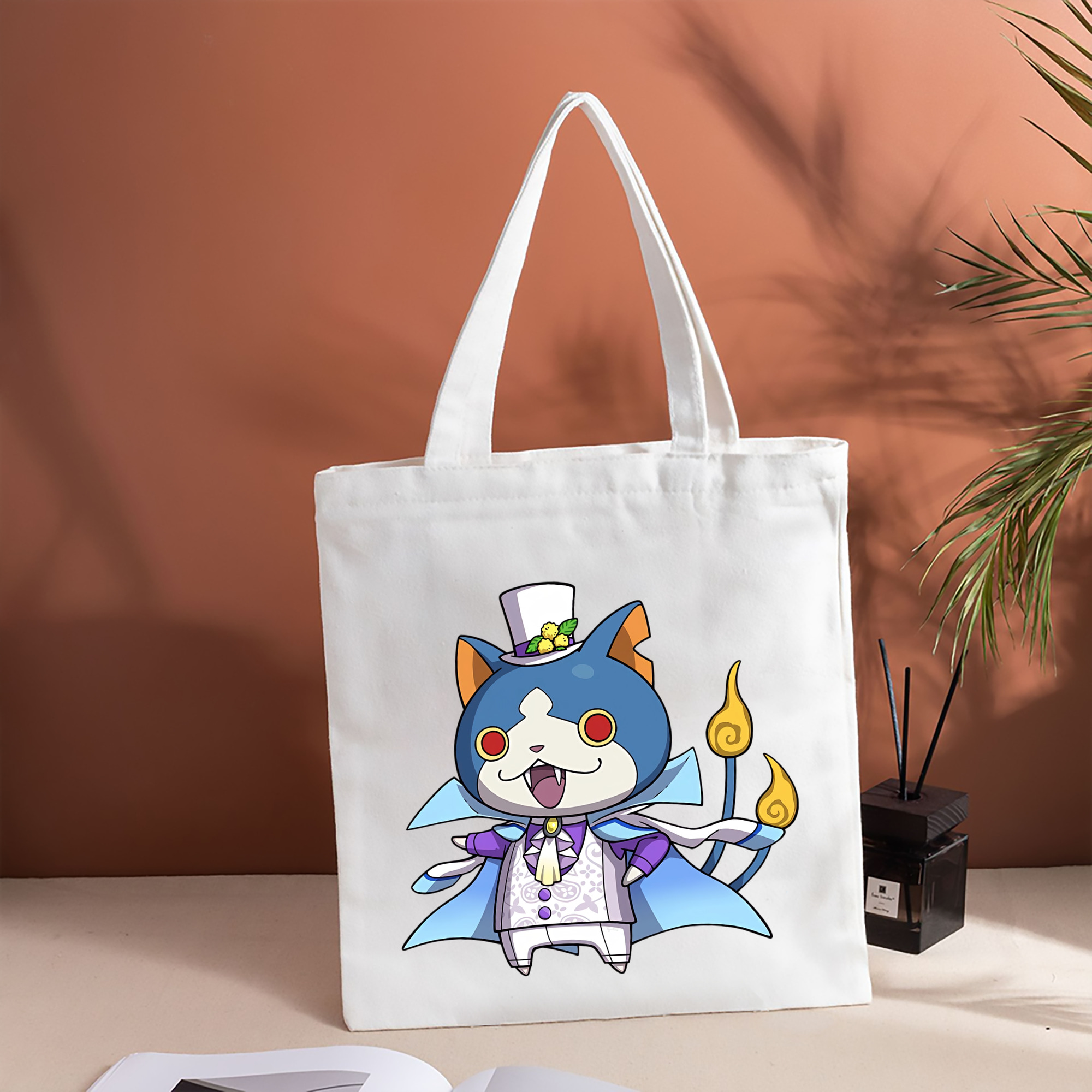 妖怪ウォッチ Yo-kai Watch 縦型キャンバス生地手提げバッグ　トートバッグ
