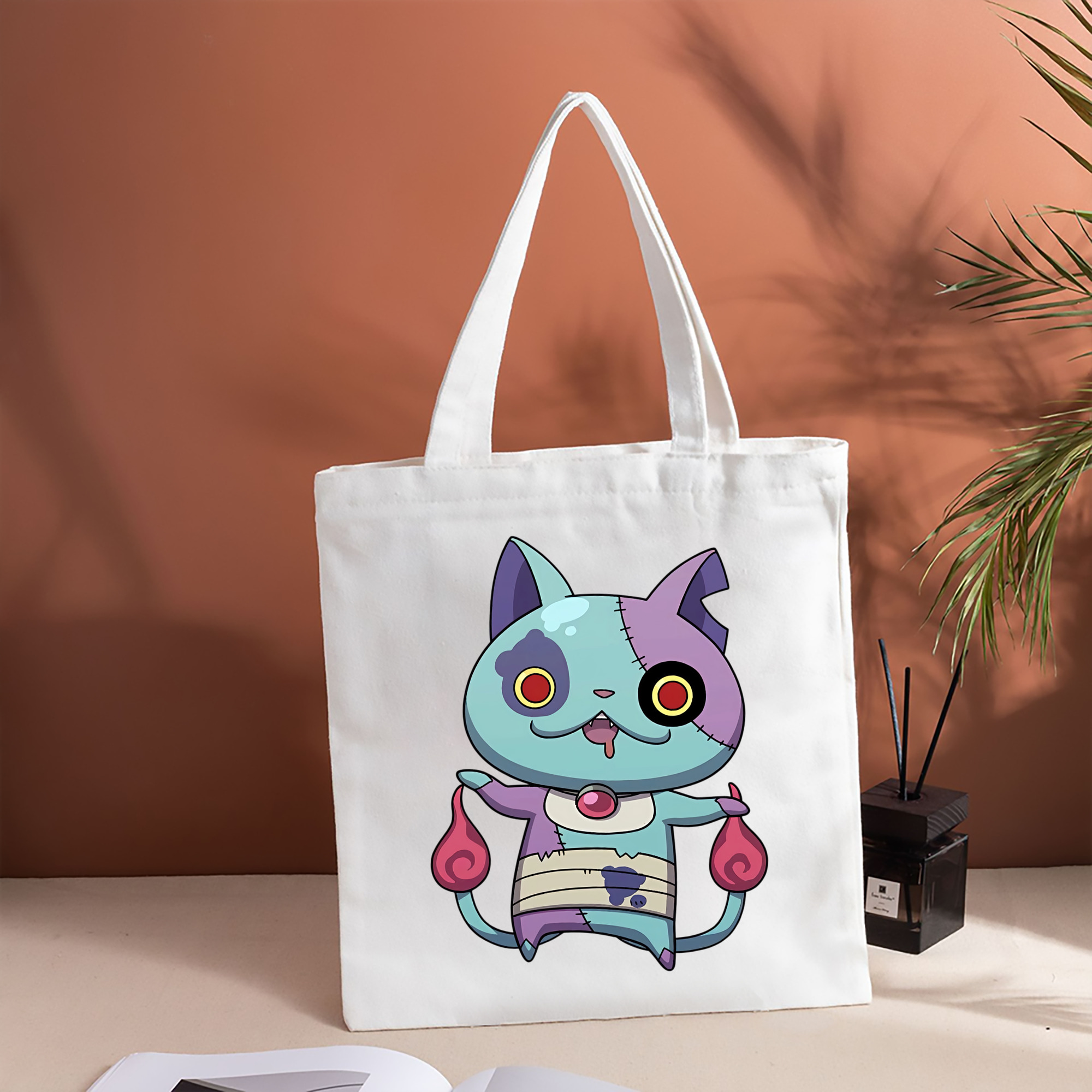 妖怪ウォッチ Yo-kai Watch 縦型キャンバス生地手提げバッグ　トートバッグ