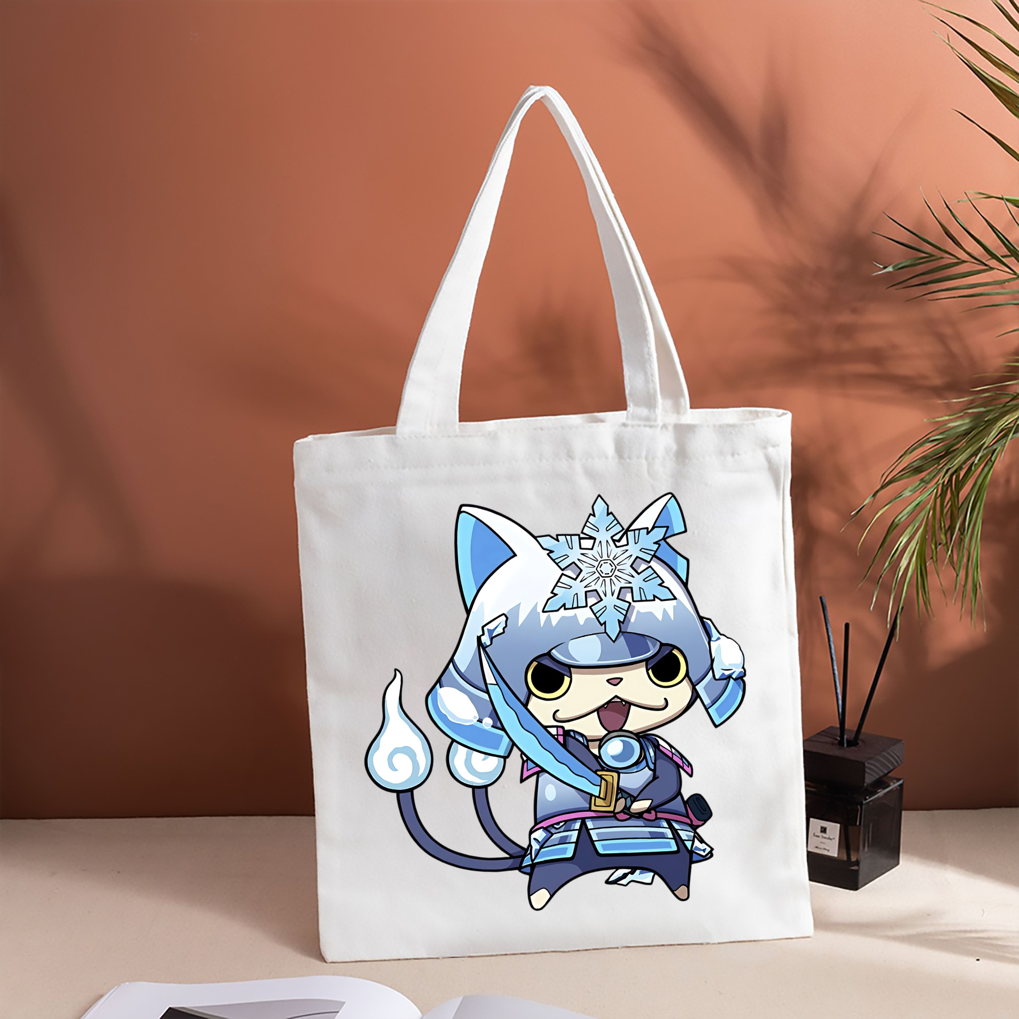 妖怪ウォッチ Yo-kai Watch 縦型キャンバス生地手提げバッグ　トートバッグ