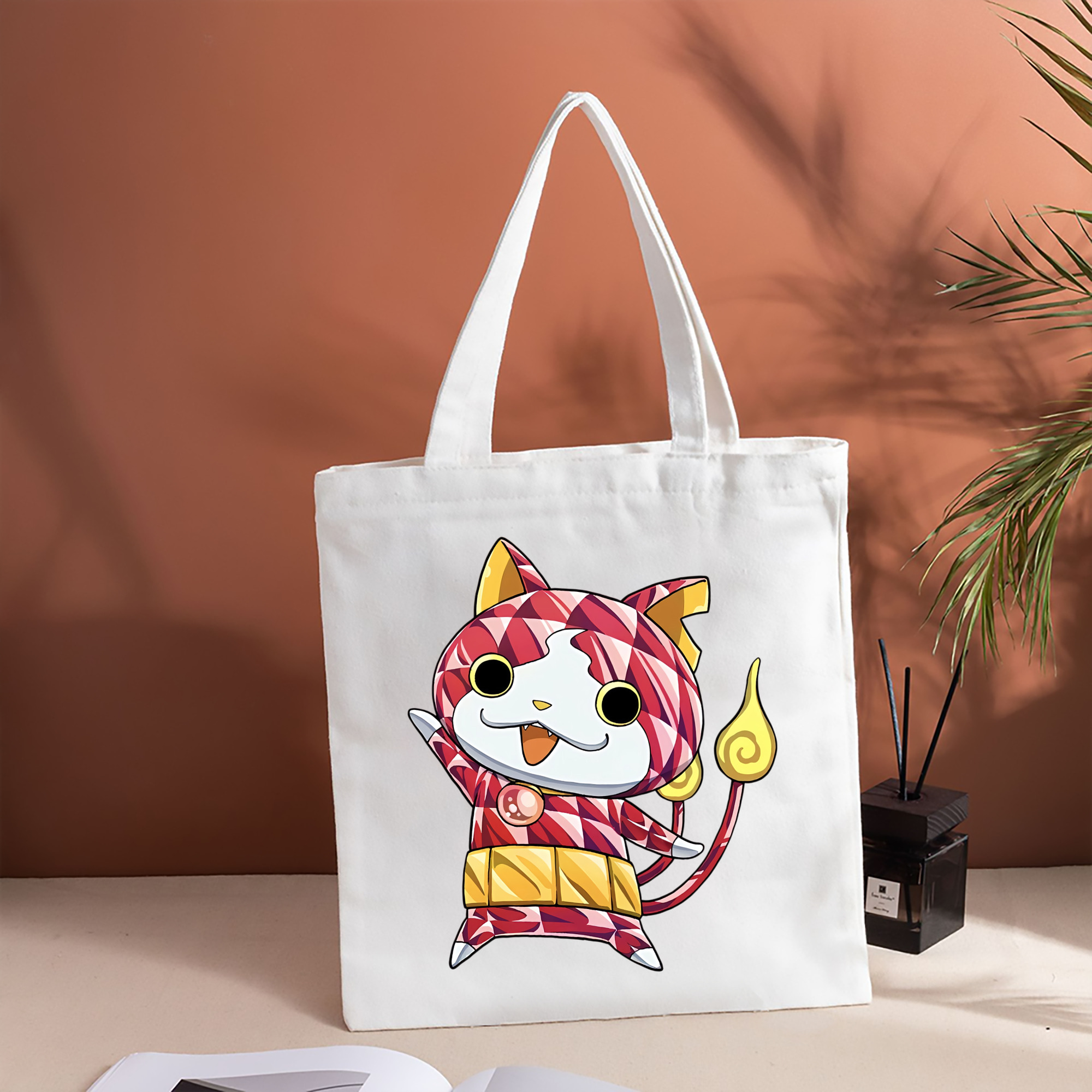 妖怪ウォッチ Yo-kai Watch 縦型キャンバス生地手提げバッグ　トートバッグ