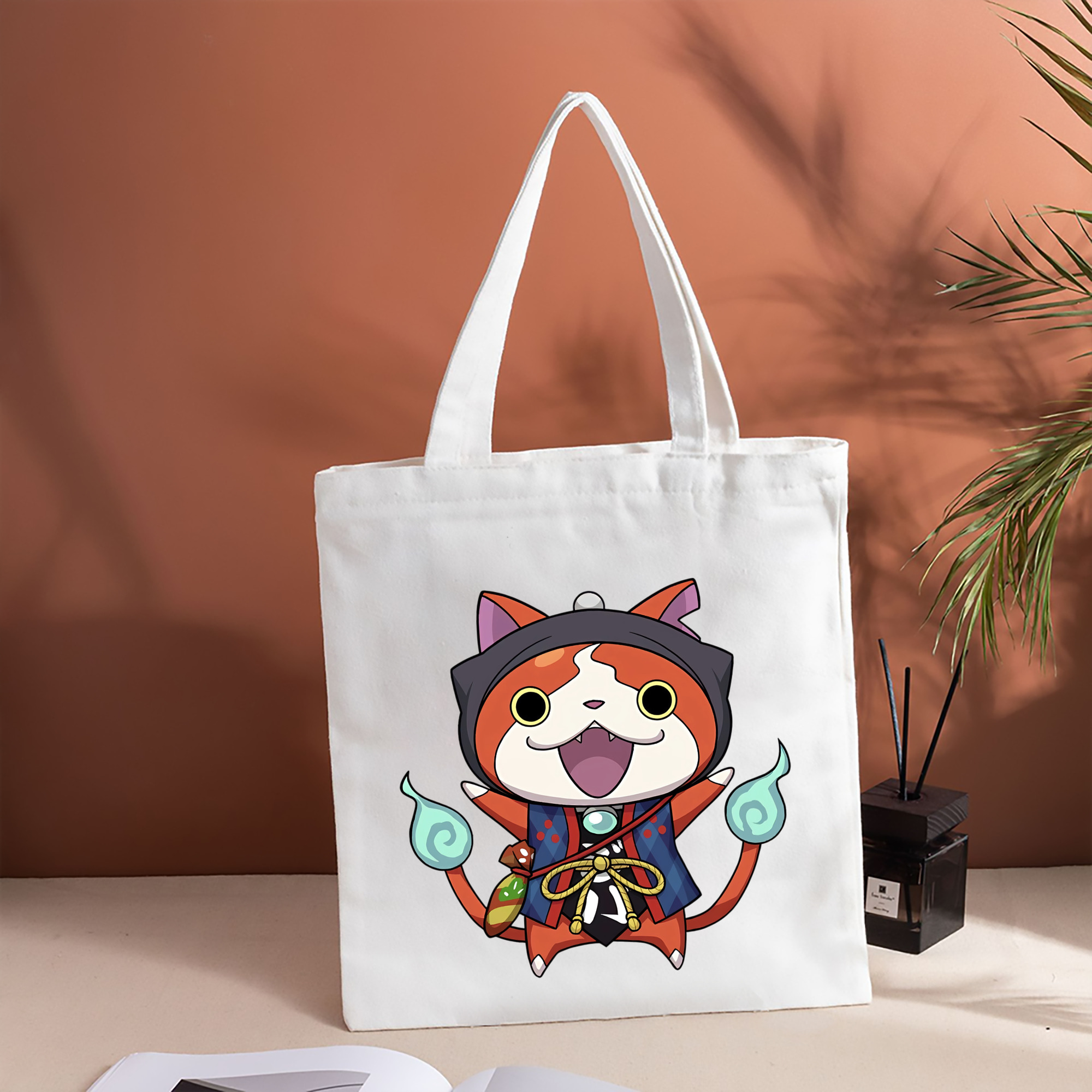 妖怪ウォッチ Yo-kai Watch 縦型キャンバス生地手提げバッグ　トートバッグ
