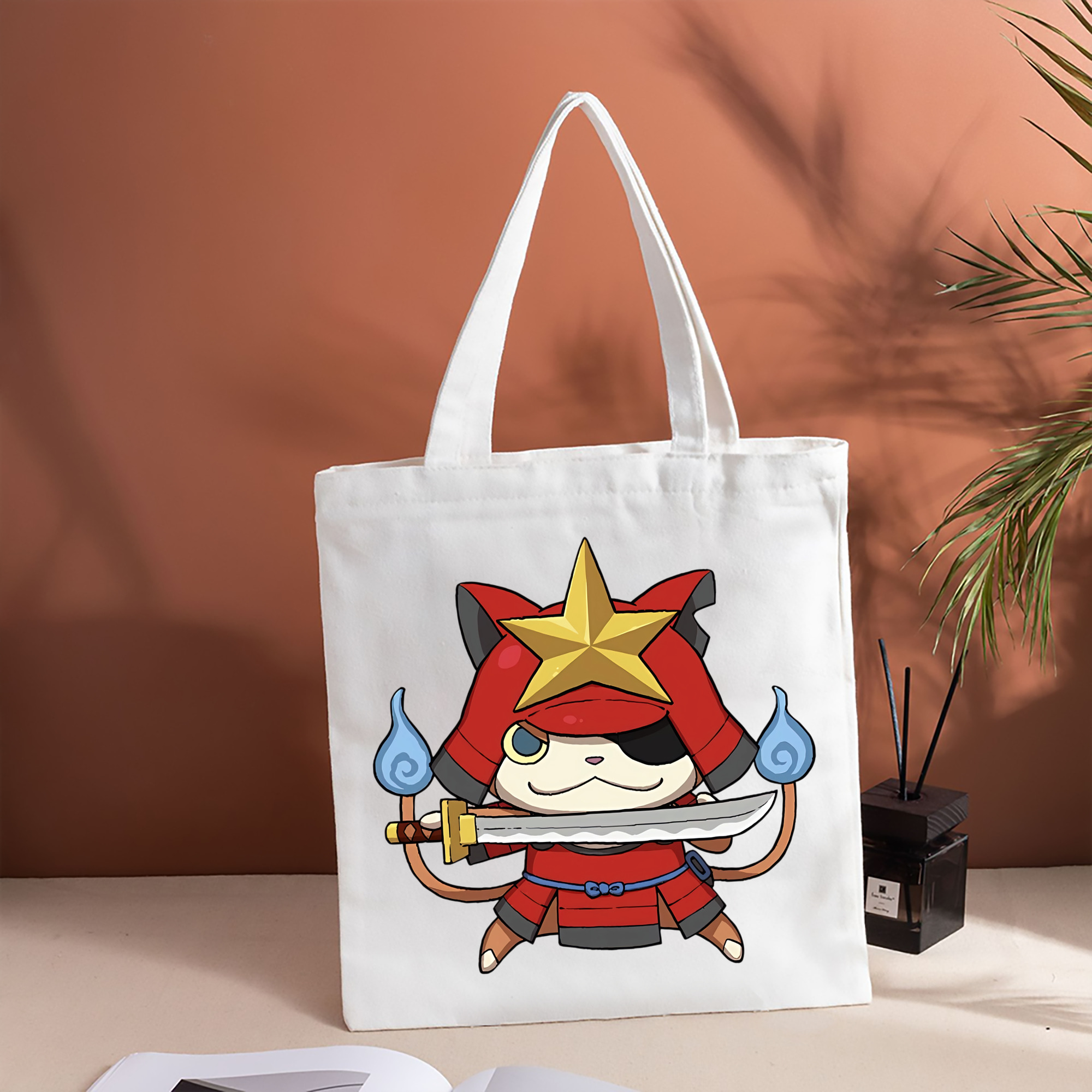 妖怪ウォッチ Yo-kai Watch 縦型キャンバス生地手提げバッグ　トートバッグ