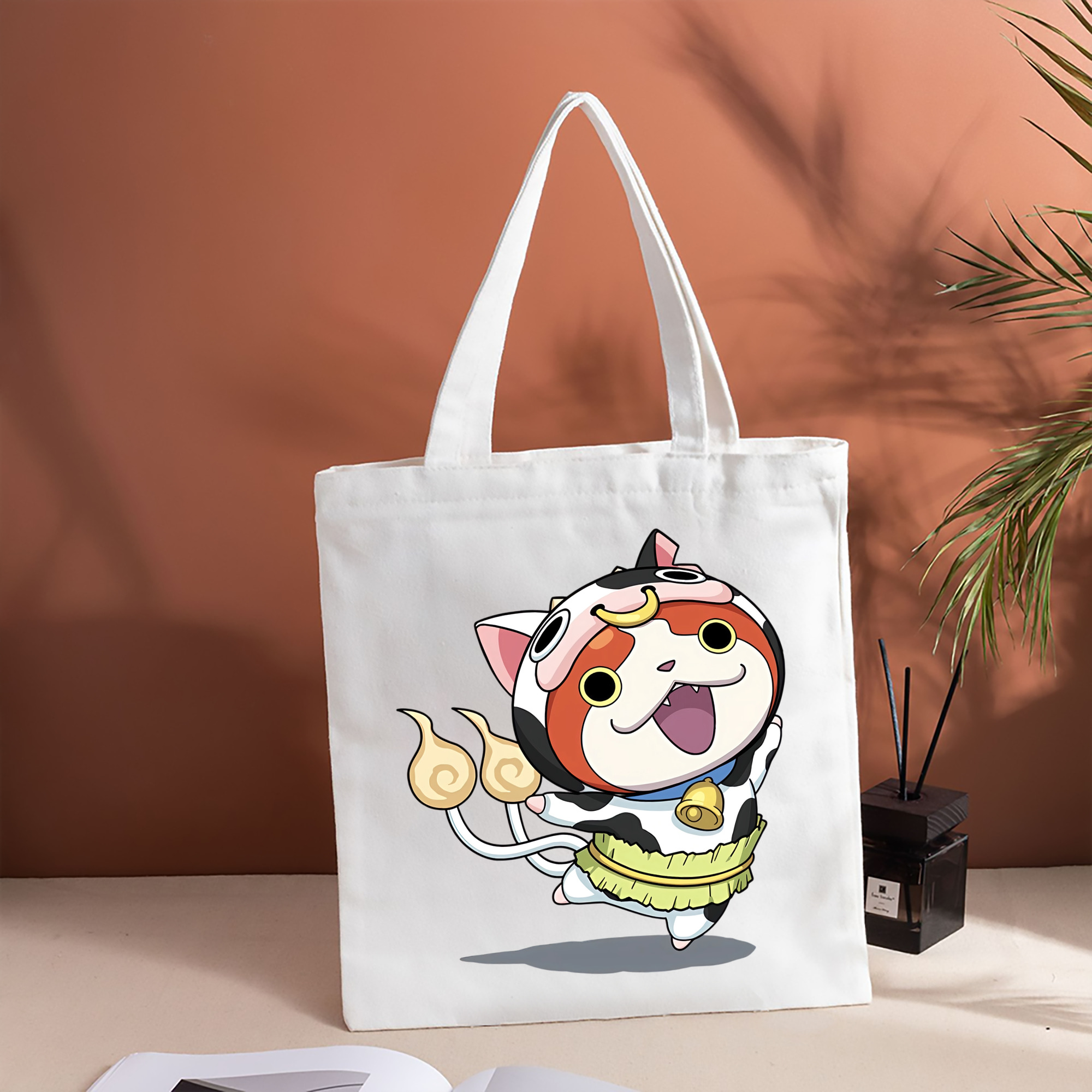 妖怪ウォッチ Yo-kai Watch 縦型キャンバス生地手提げバッグ　トートバッグ