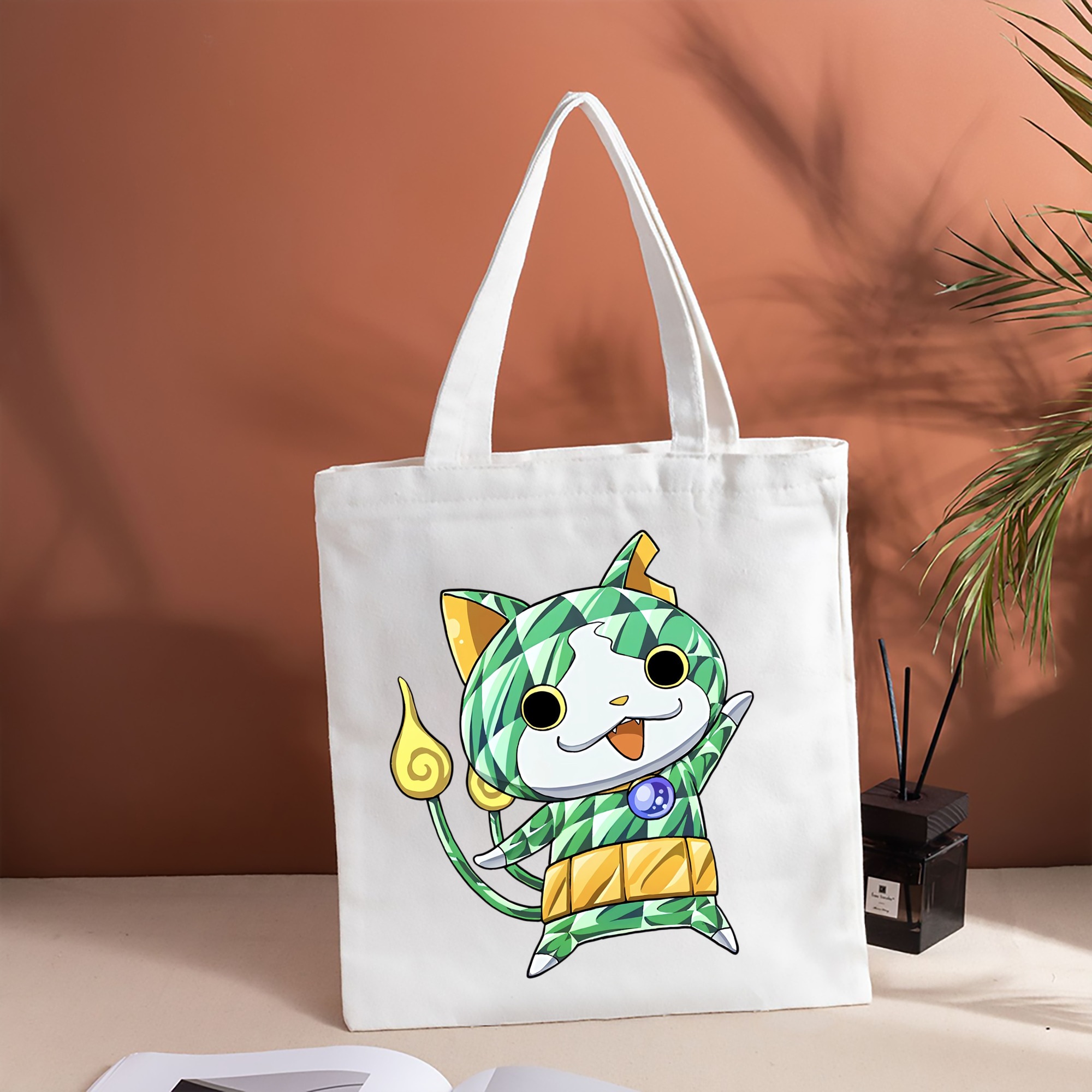 妖怪ウォッチ Yo-kai Watch 縦型キャンバス生地手提げバッグ　トートバッグ