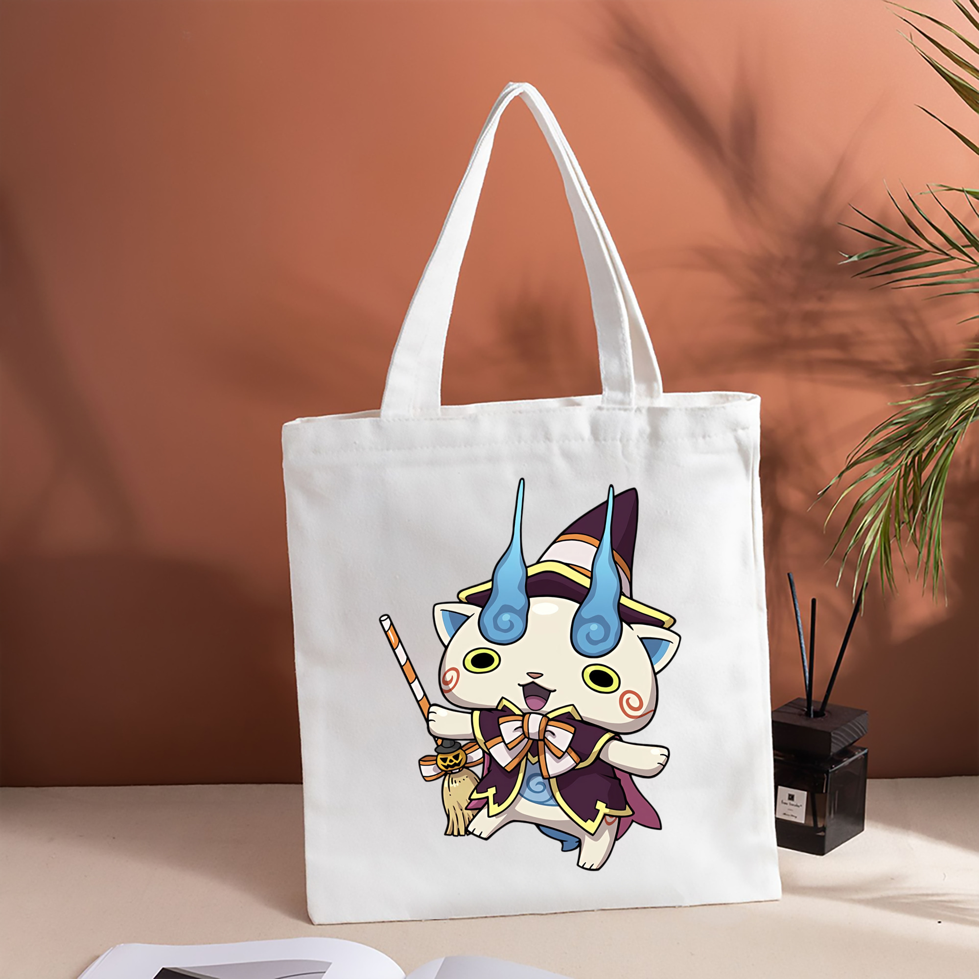 妖怪ウォッチ Yo-kai Watch 縦型キャンバス生地手提げバッグ　トートバッグ