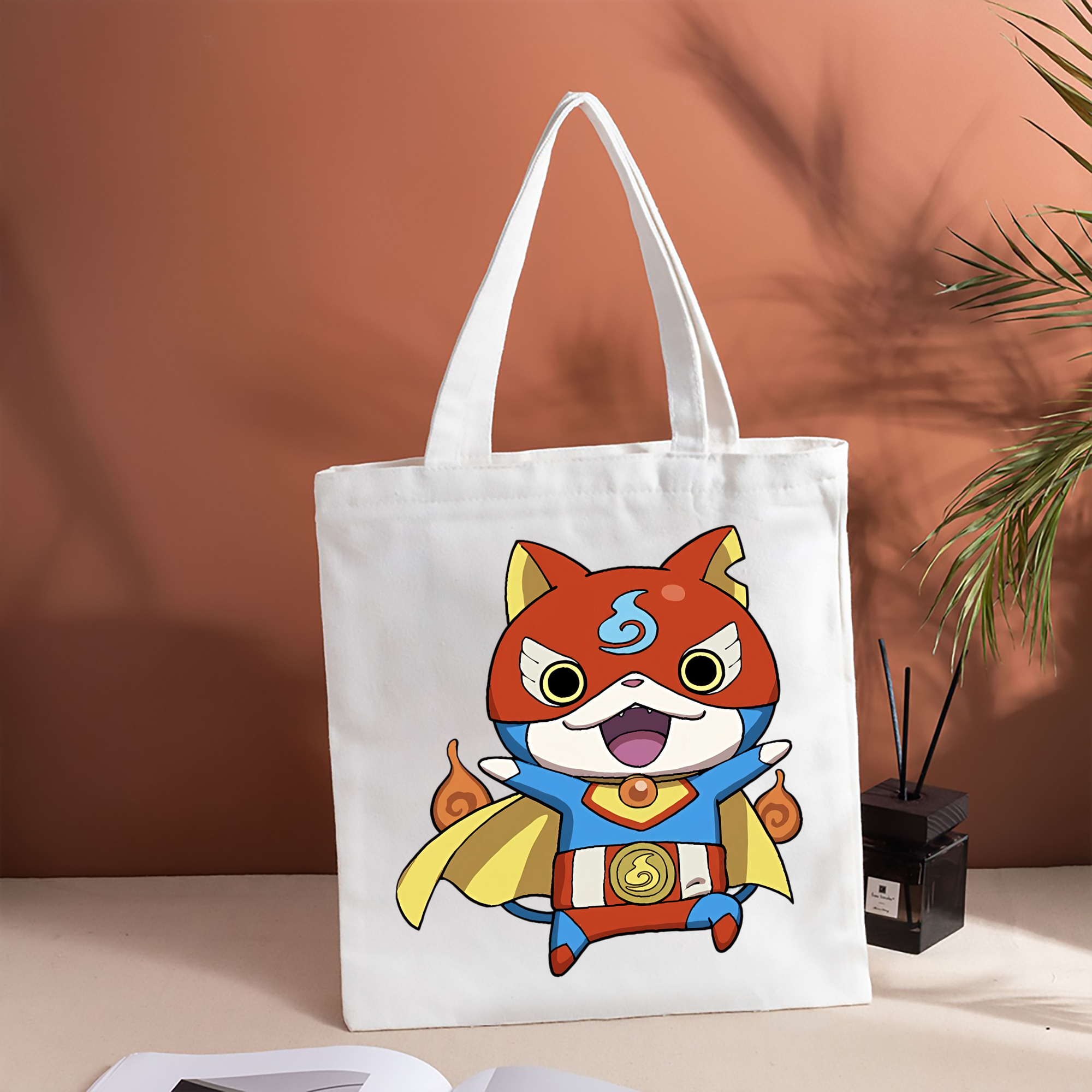妖怪ウォッチ Yo-kai Watch 縦型キャンバス生地手提げバッグ　トートバッグ