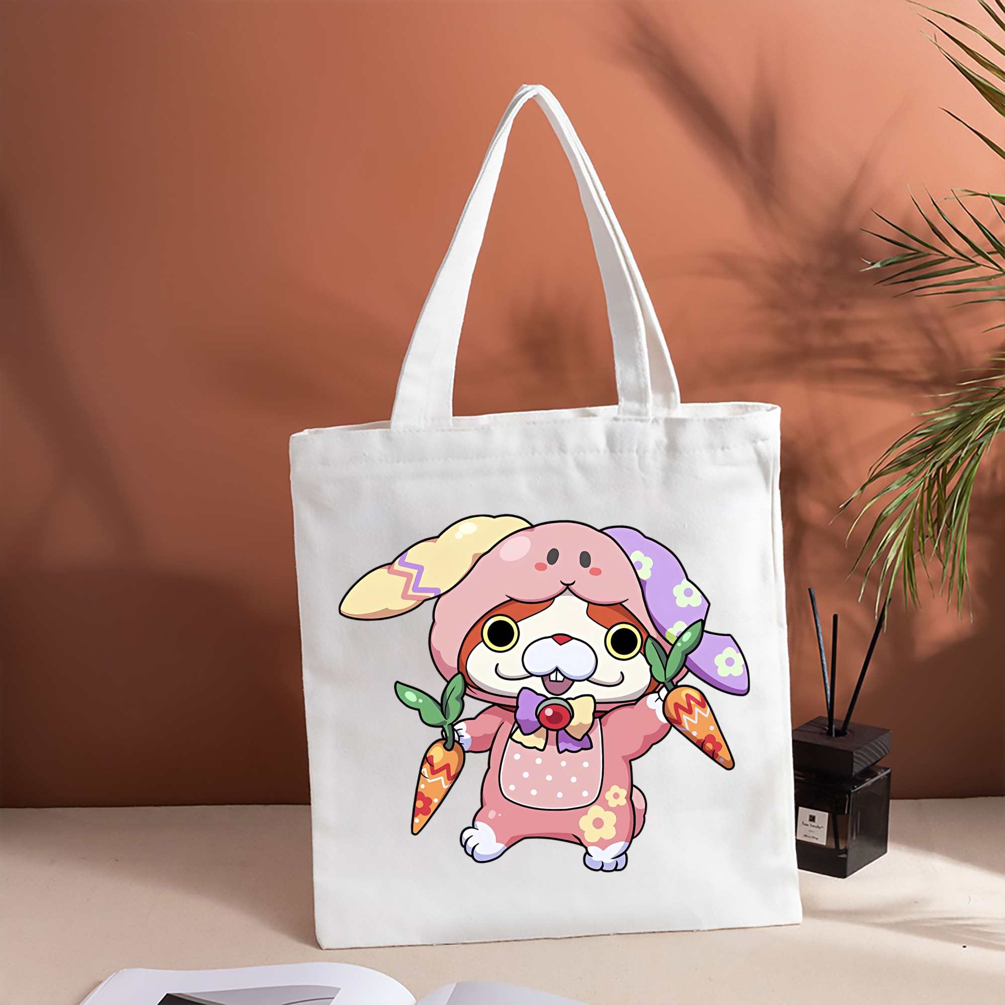 妖怪ウォッチ Yo-kai Watch 縦型キャンバス生地手提げバッグ　トートバッグ