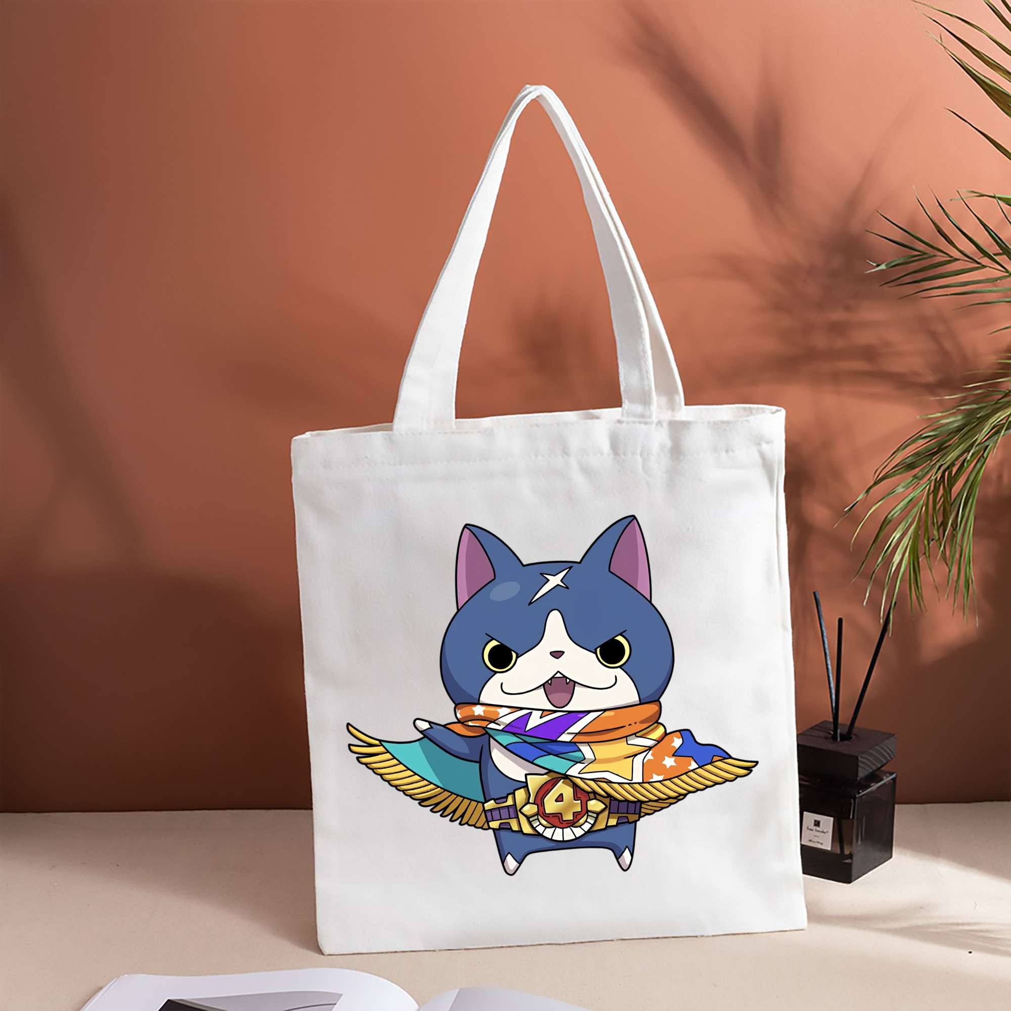 妖怪ウォッチ Yo-kai Watch 縦型キャンバス生地手提げバッグ　トートバッグ