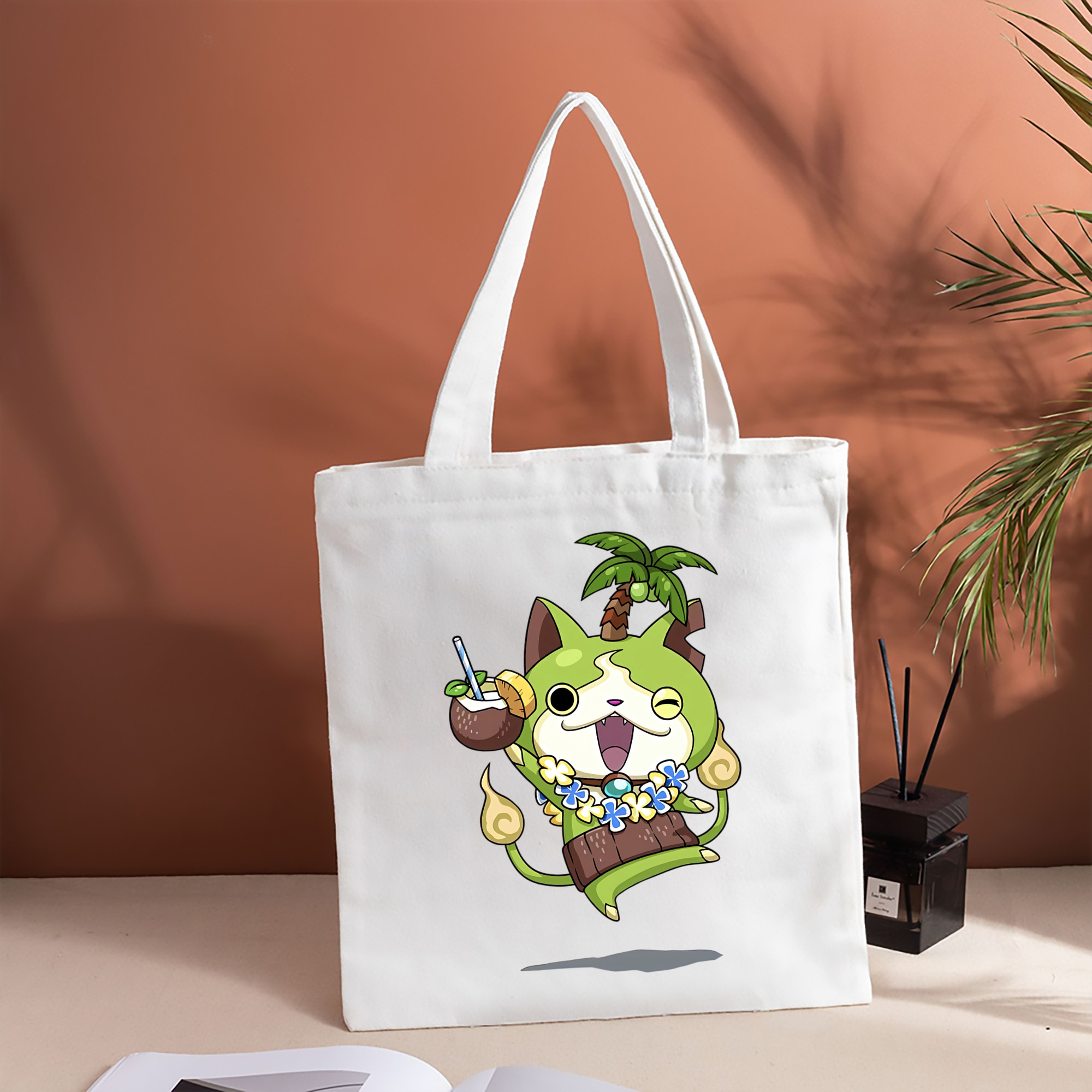 妖怪ウォッチ Yo-kai Watch 縦型キャンバス生地手提げバッグ　トートバッグ