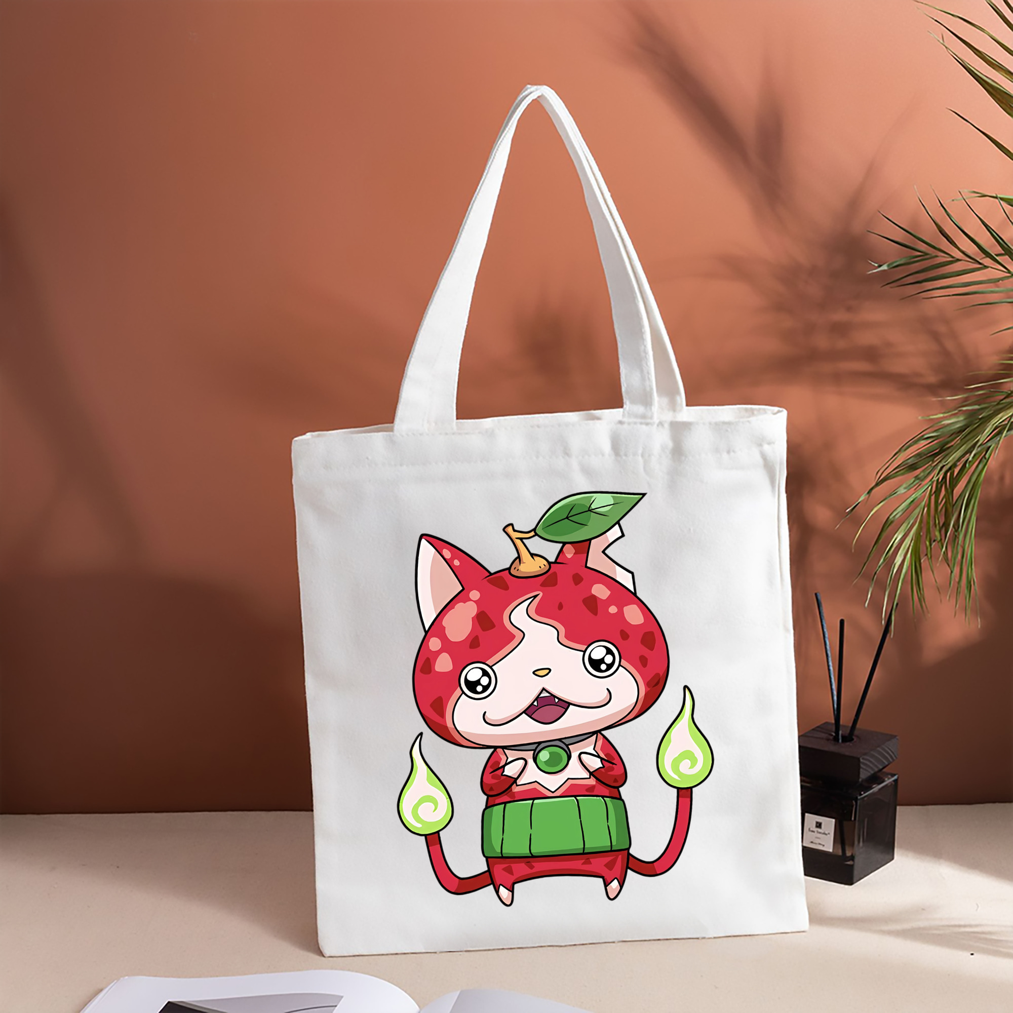 妖怪ウォッチ Yo-kai Watch 縦型キャンバス生地手提げバッグ　トートバッグ
