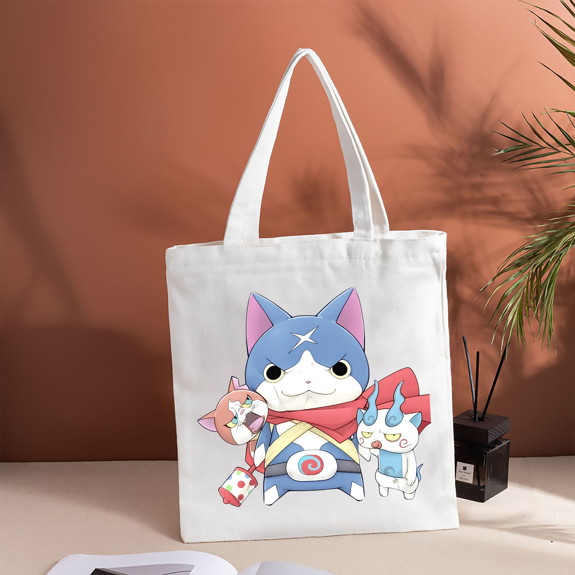 妖怪ウォッチ Yo-kai Watch 縦型キャンバス生地手提げバッグ　トートバッグ