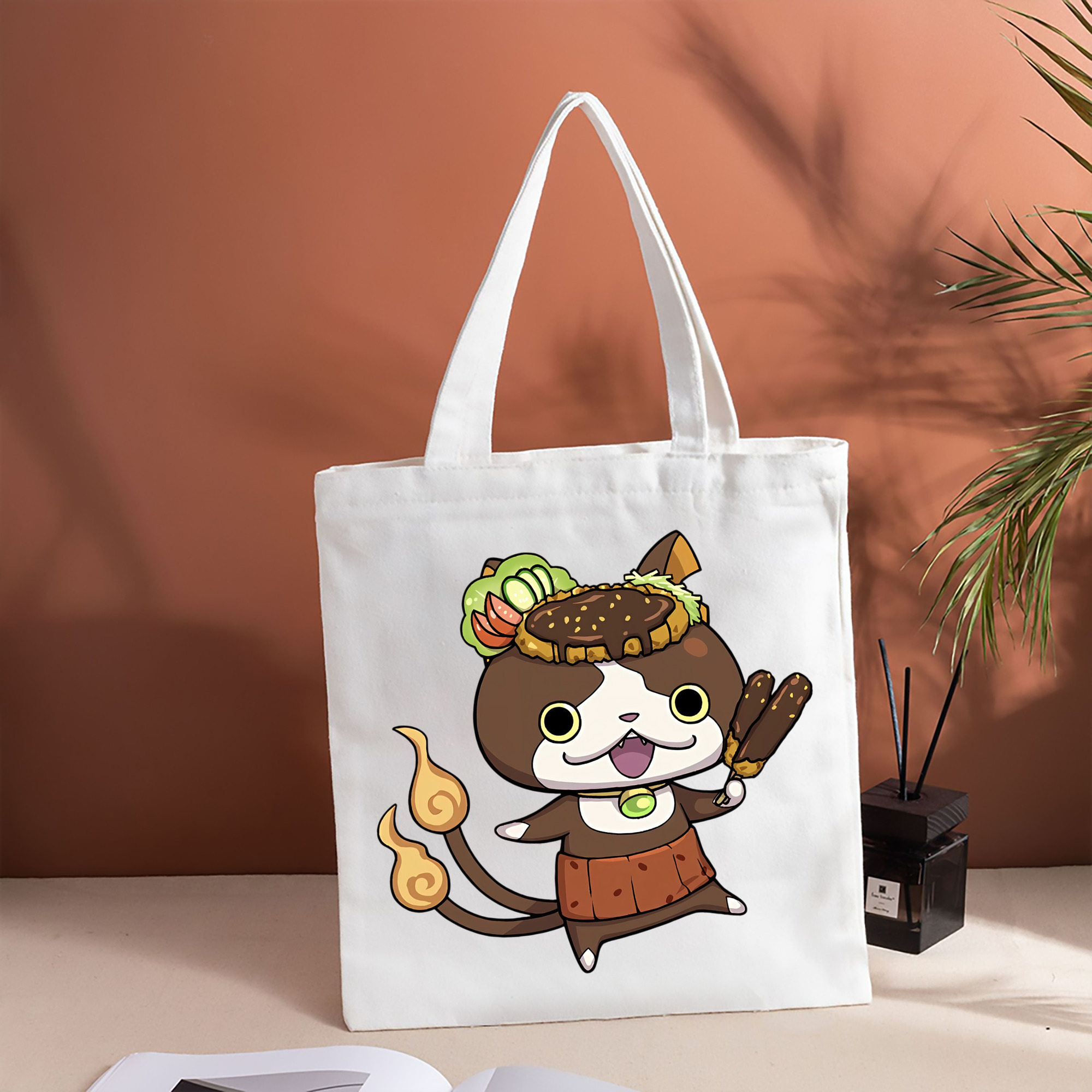 妖怪ウォッチ Yo-kai Watch 縦型キャンバス生地手提げバッグ　トートバッグ