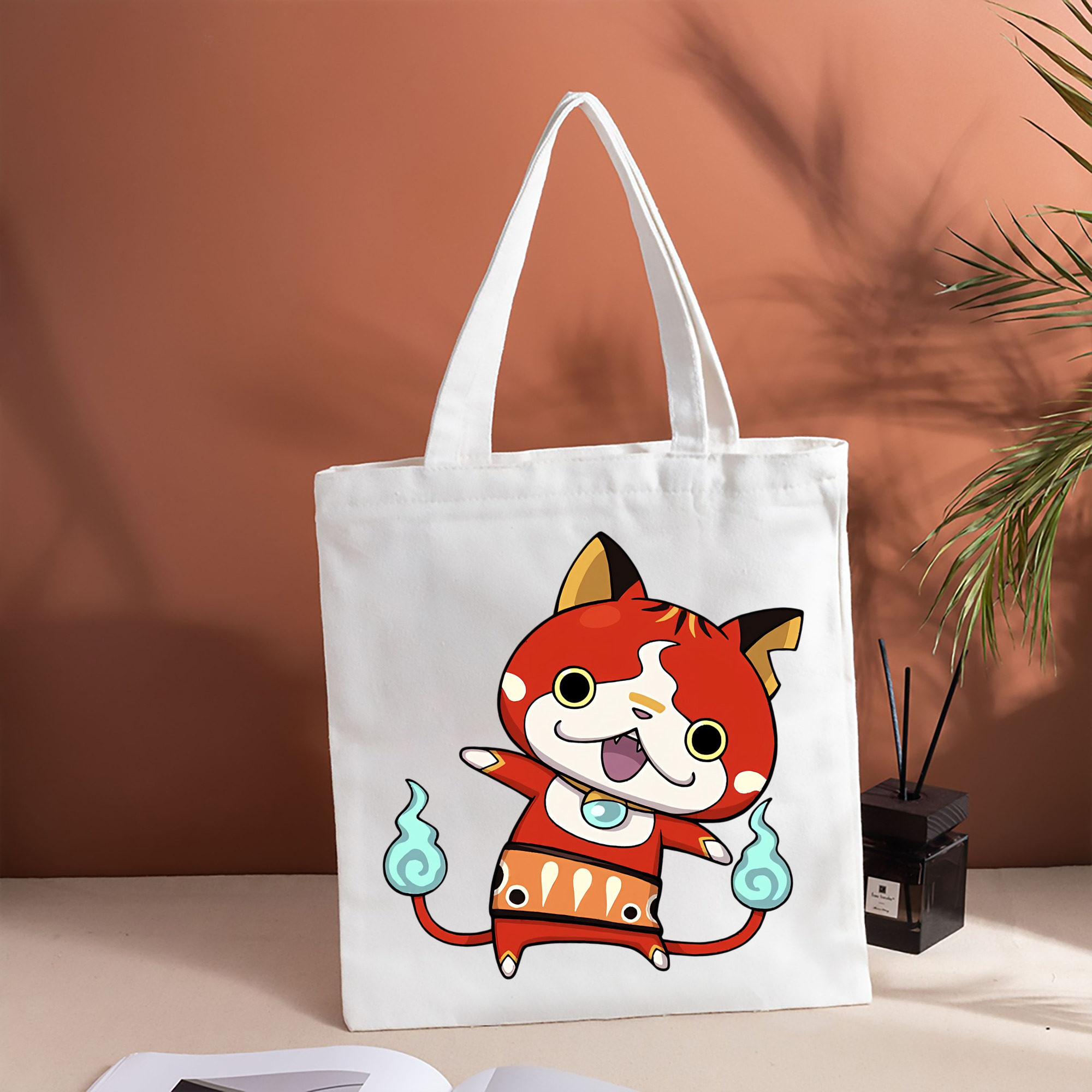 妖怪ウォッチ Yo-kai Watch 縦型キャンバス生地手提げバッグ　トートバッグ