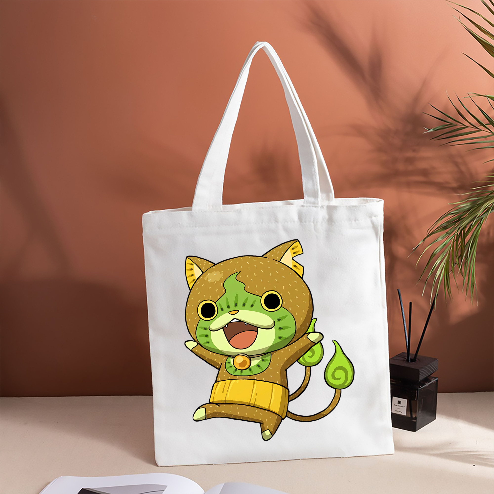 妖怪ウォッチ Yo-kai Watch 縦型キャンバス生地手提げバッグ　トートバッグ