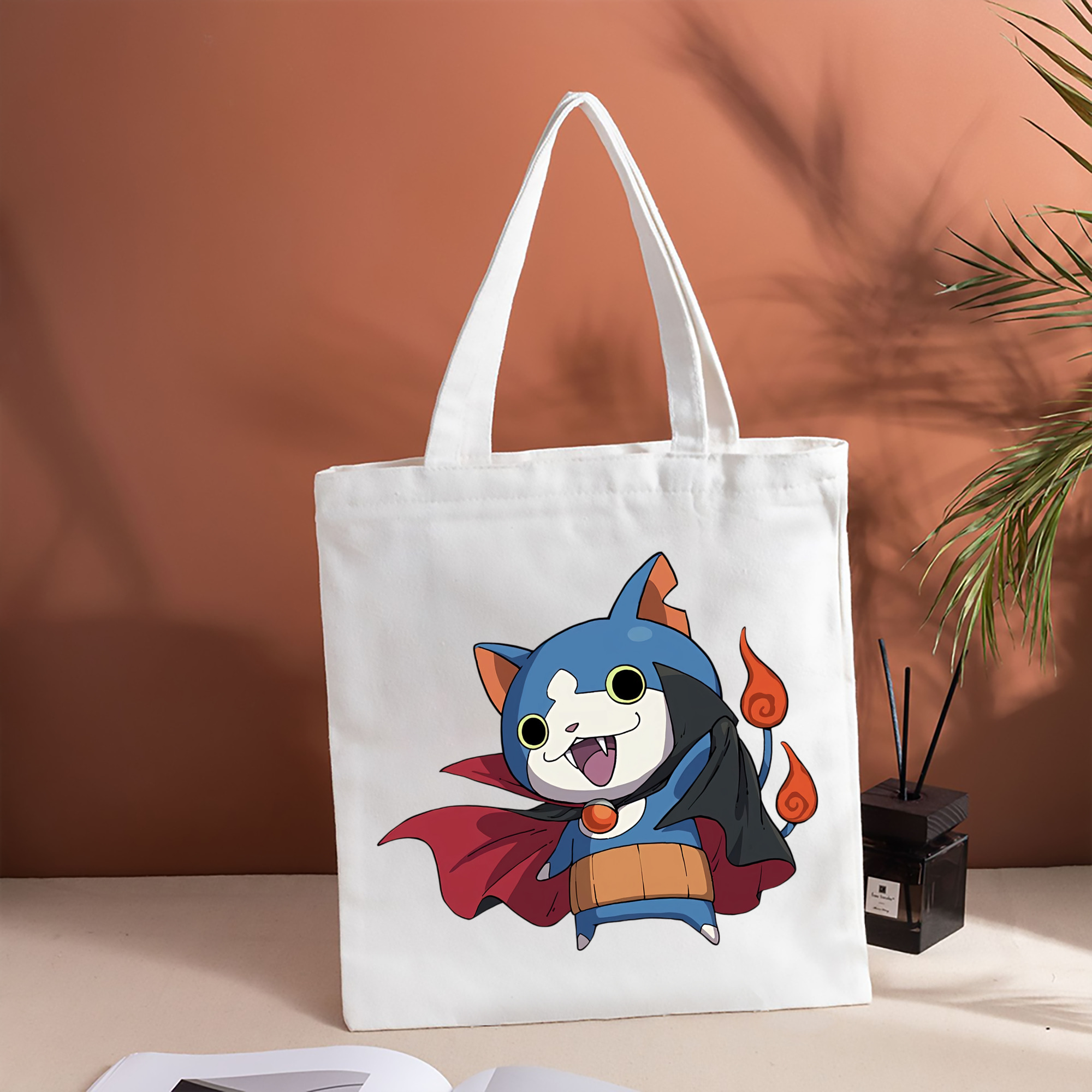妖怪ウォッチ Yo-kai Watch 縦型キャンバス生地手提げバッグ　トートバッグ