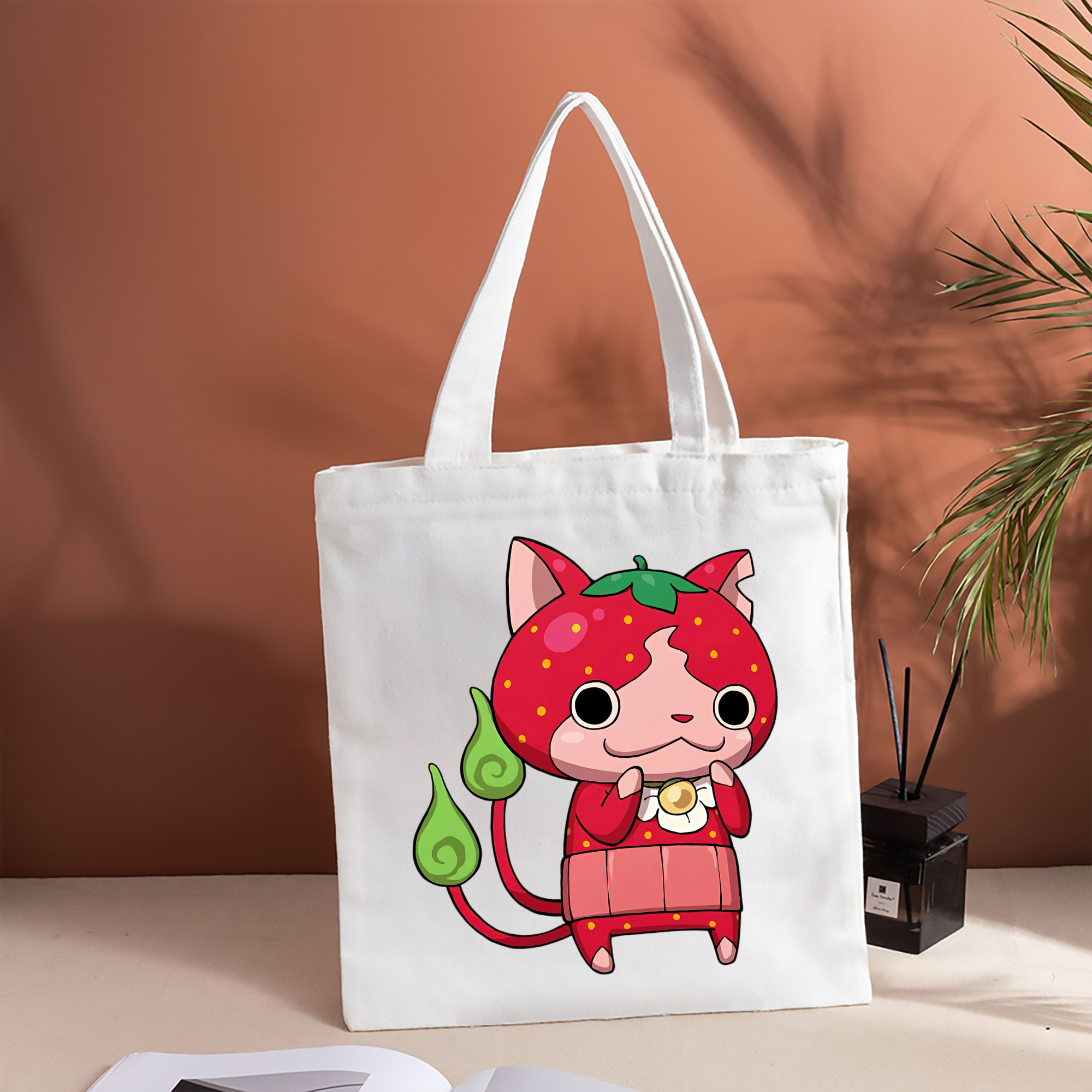 妖怪ウォッチ Yo-kai Watch 縦型キャンバス生地手提げバッグ　トートバッグ