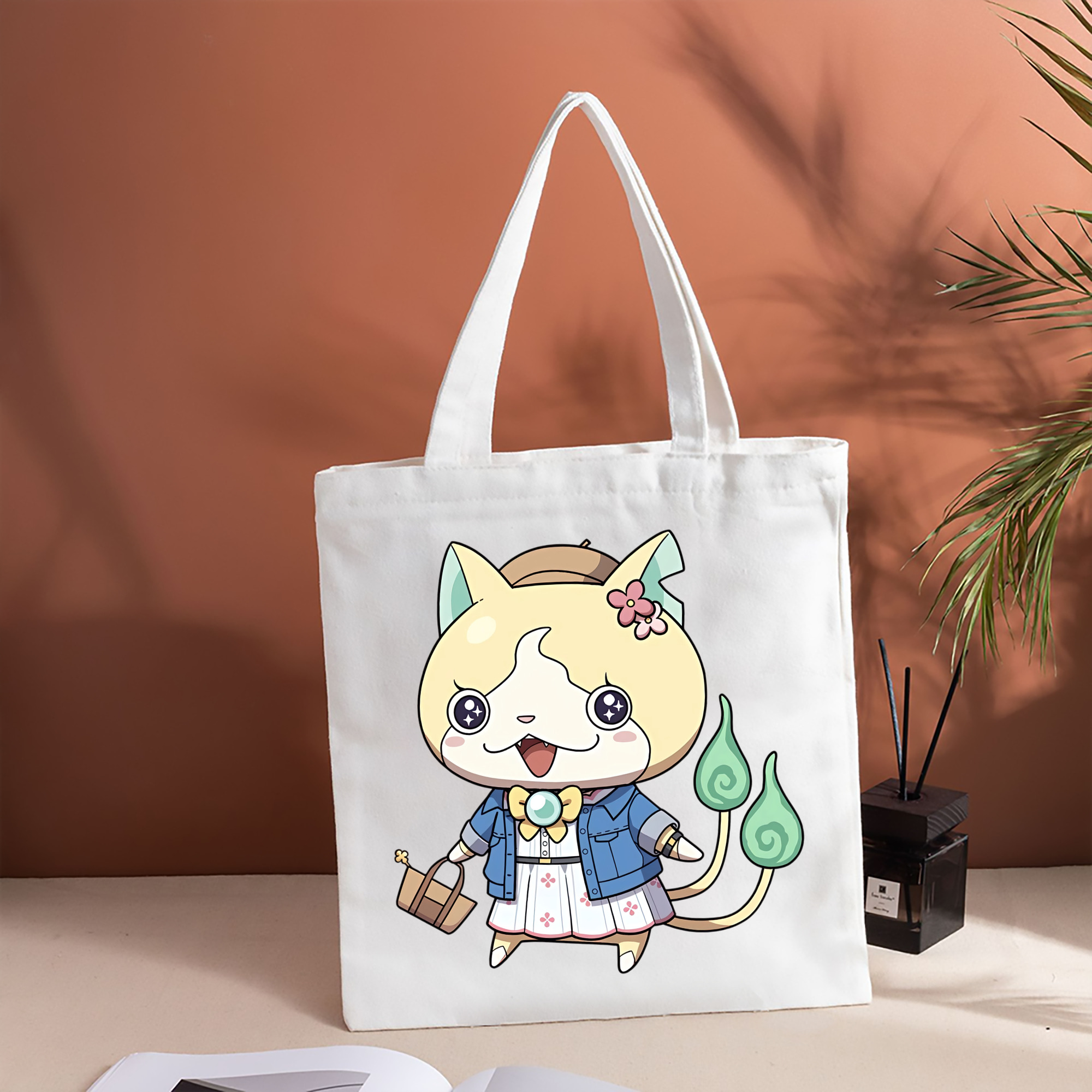 妖怪ウォッチ Yo-kai Watch 縦型キャンバス生地手提げバッグ　トートバッグ