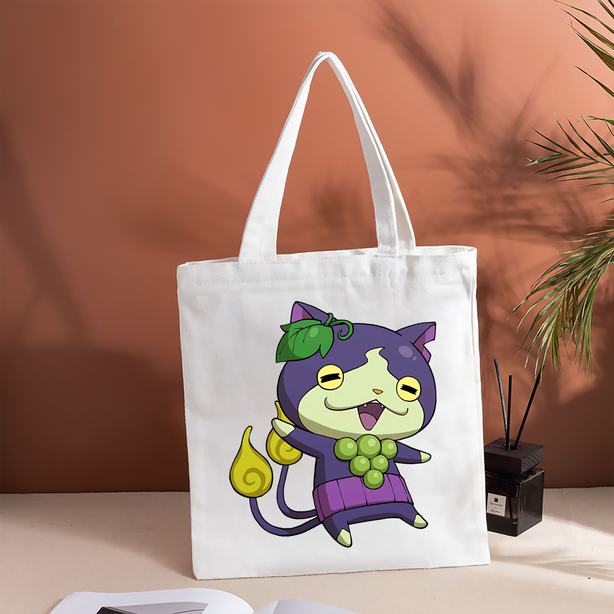 妖怪ウォッチ Yo-kai Watch 縦型キャンバス生地手提げバッグ　トートバッグ