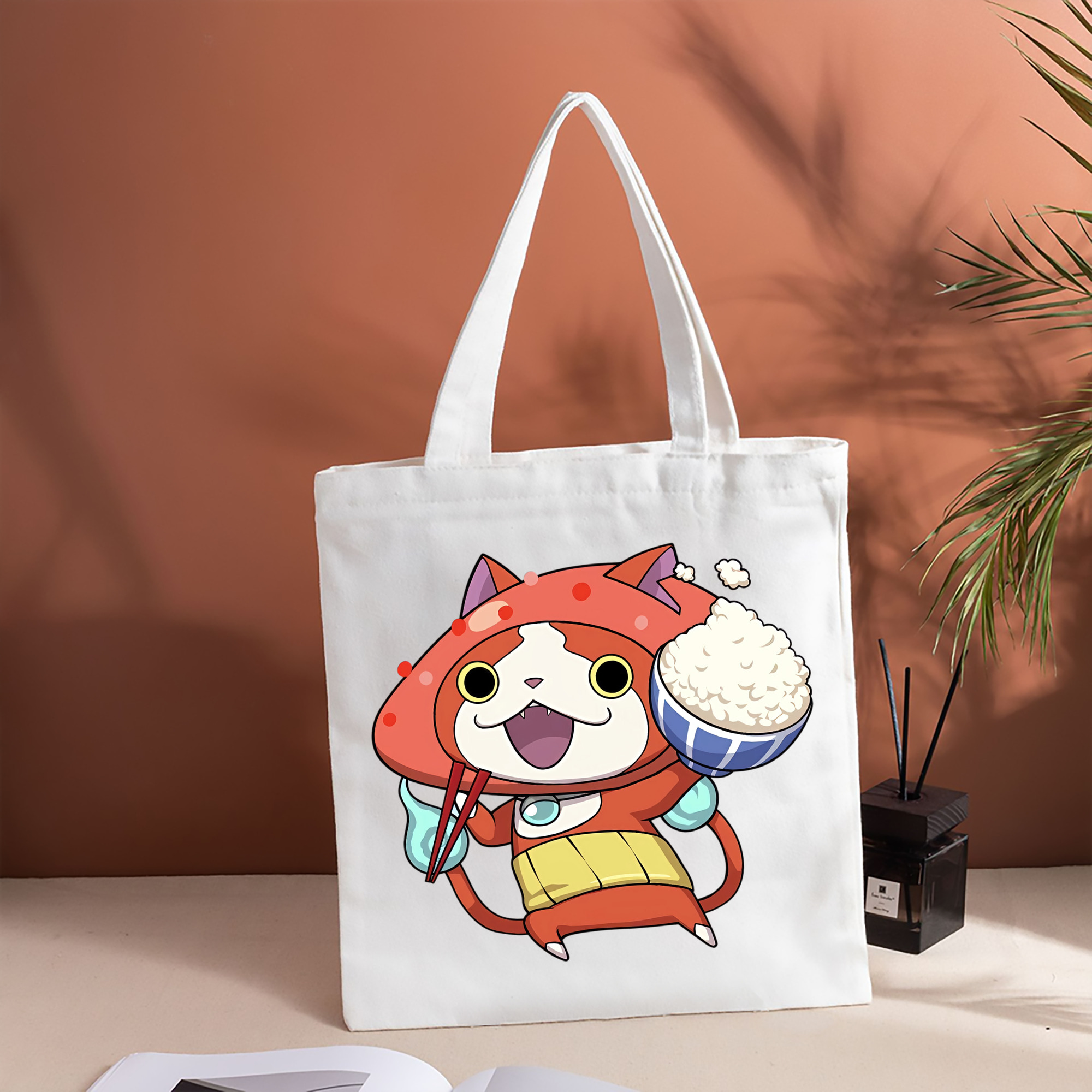 妖怪ウォッチ Yo-kai Watch 縦型キャンバス生地手提げバッグ　トートバッグ