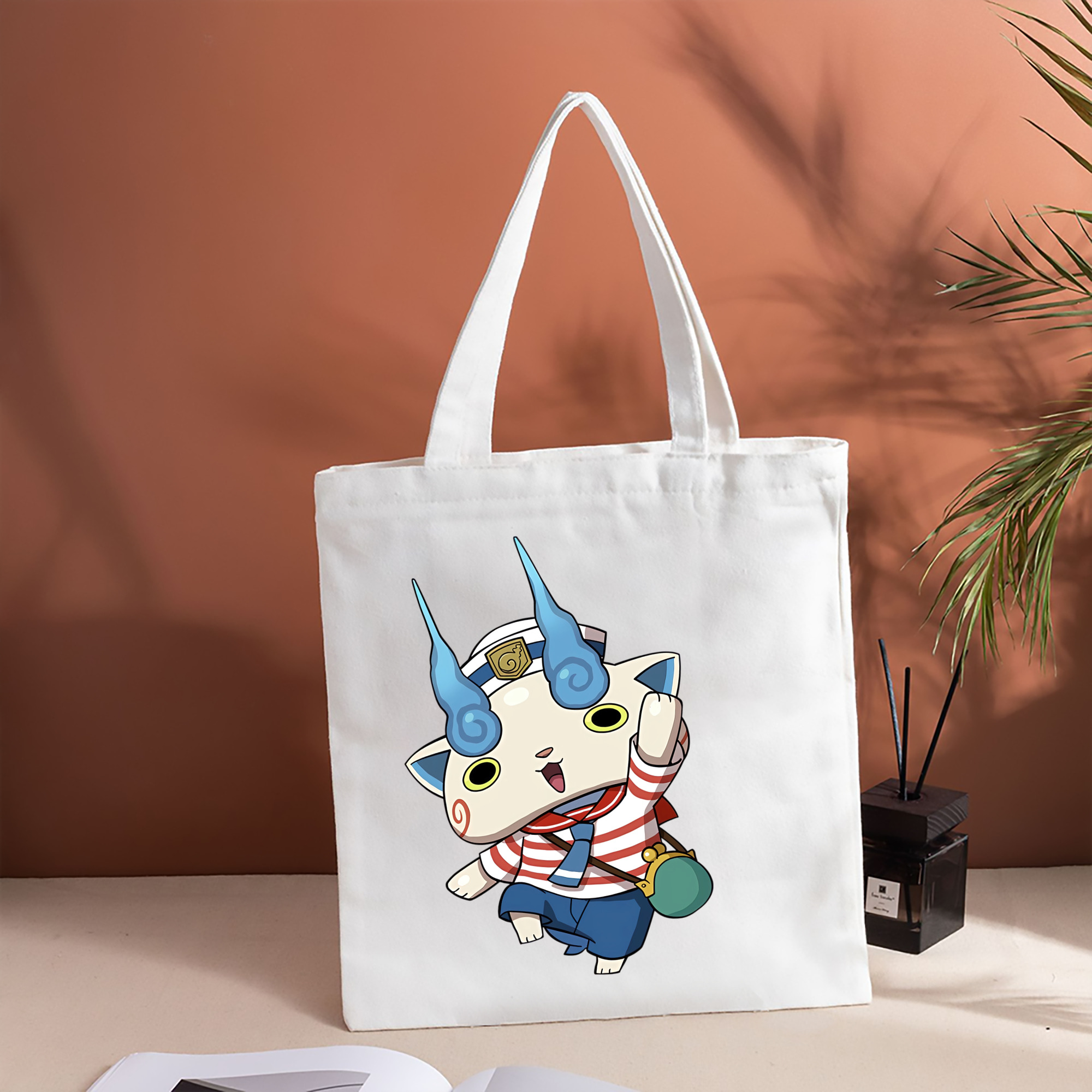 妖怪ウォッチ Yo-kai Watch 縦型キャンバス生地手提げバッグ　トートバッグ