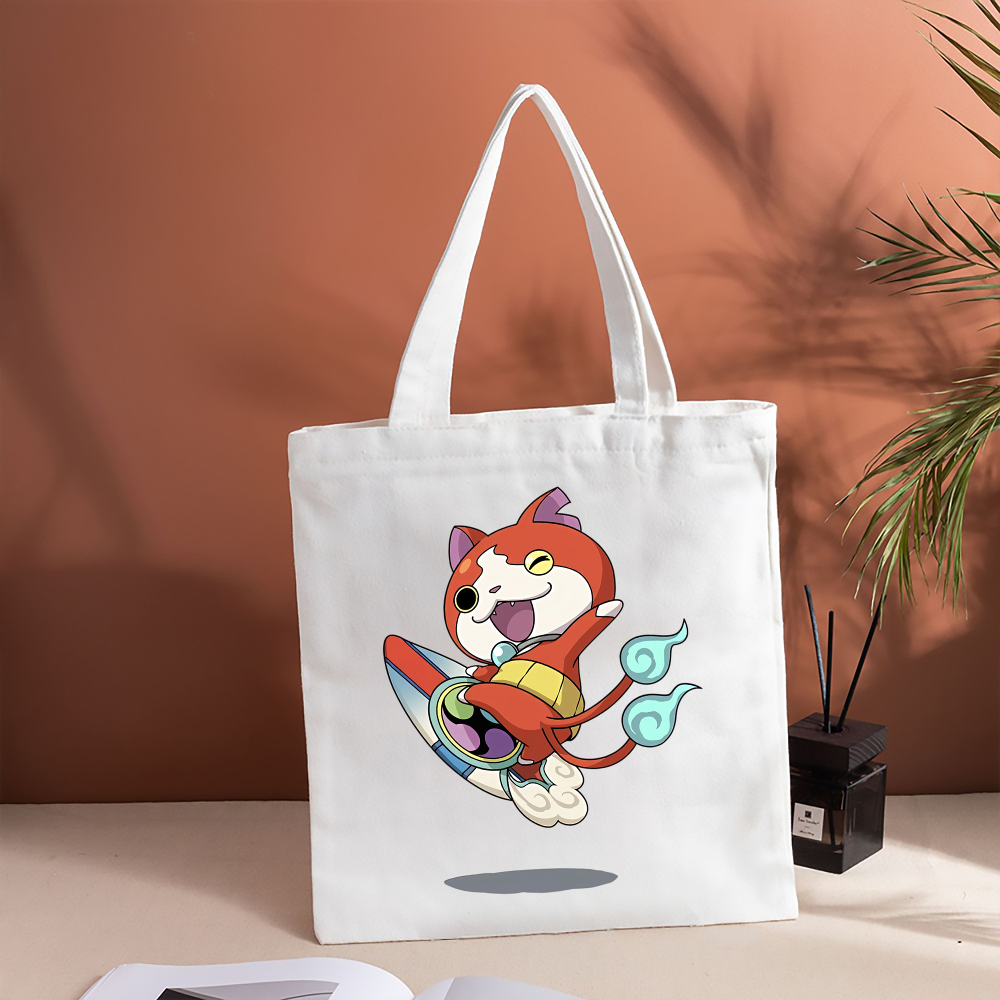 妖怪ウォッチ Yo-kai Watch 縦型キャンバス生地手提げバッグ　トートバッグ