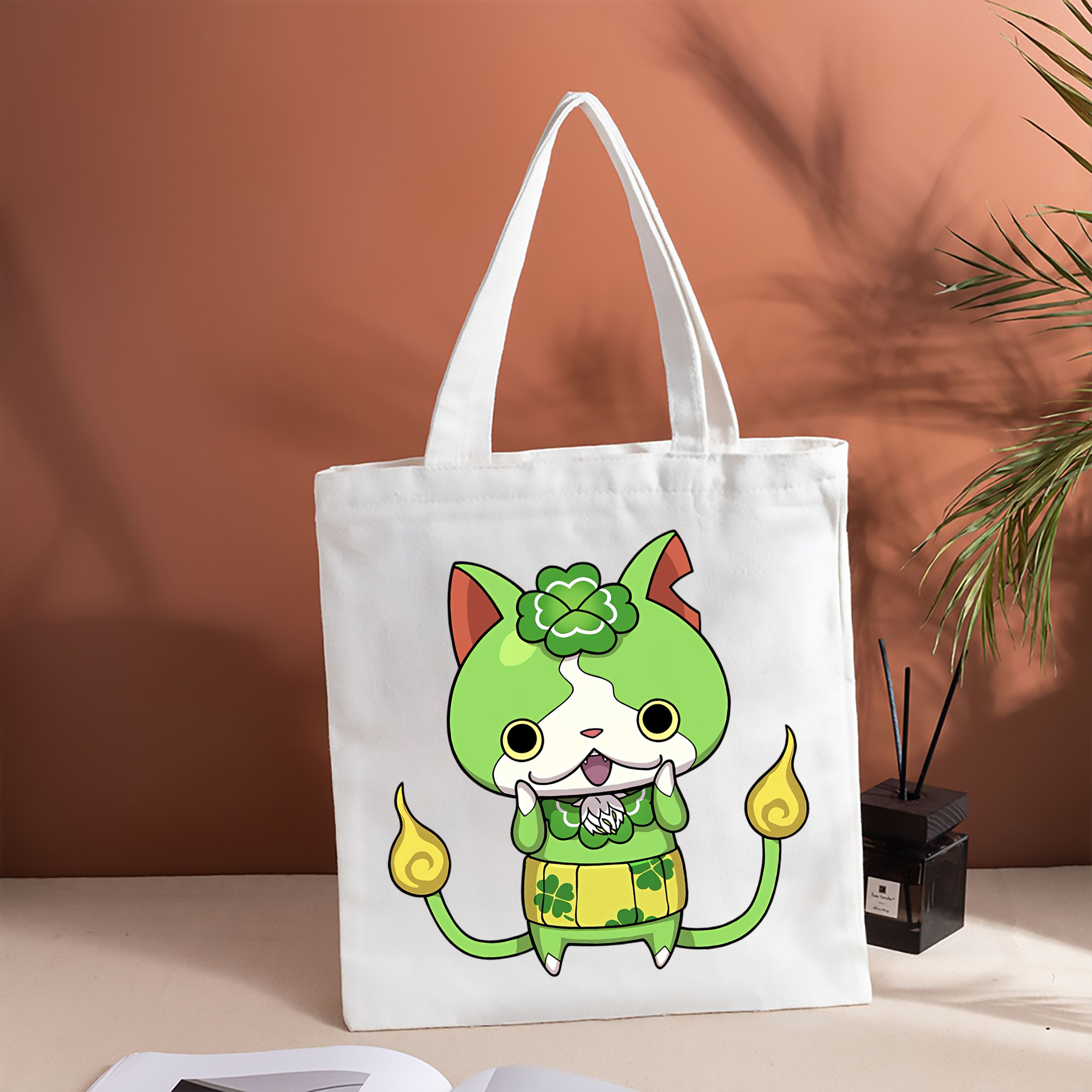妖怪ウォッチ Yo-kai Watch 縦型キャンバス生地手提げバッグ　トートバッグ