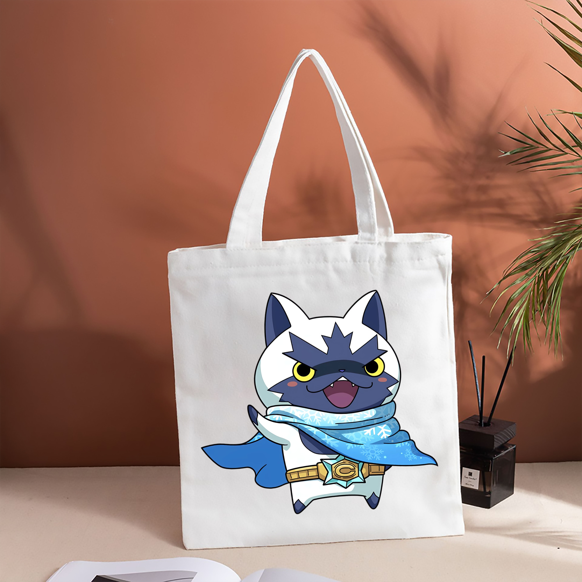 妖怪ウォッチ Yo-kai Watch 縦型キャンバス生地手提げバッグ　トートバッグ