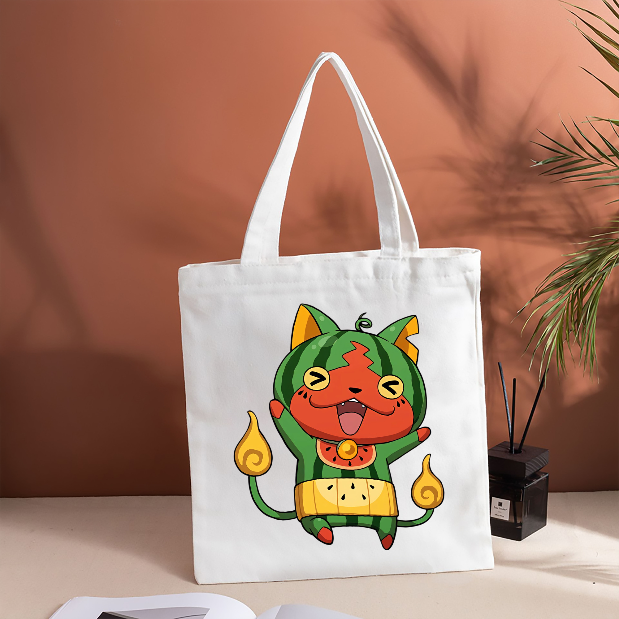 妖怪ウォッチ Yo-kai Watch 縦型キャンバス生地手提げバッグ　トートバッグ