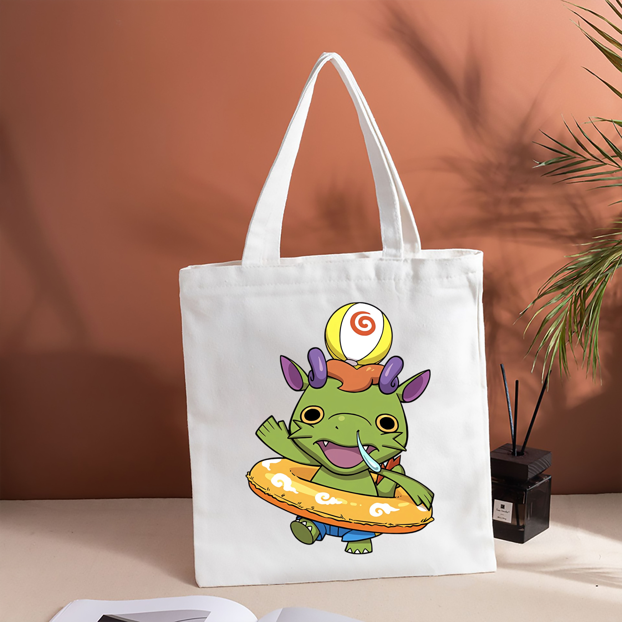 妖怪ウォッチ Yo-kai Watch 縦型キャンバス生地手提げバッグ　トートバッグ