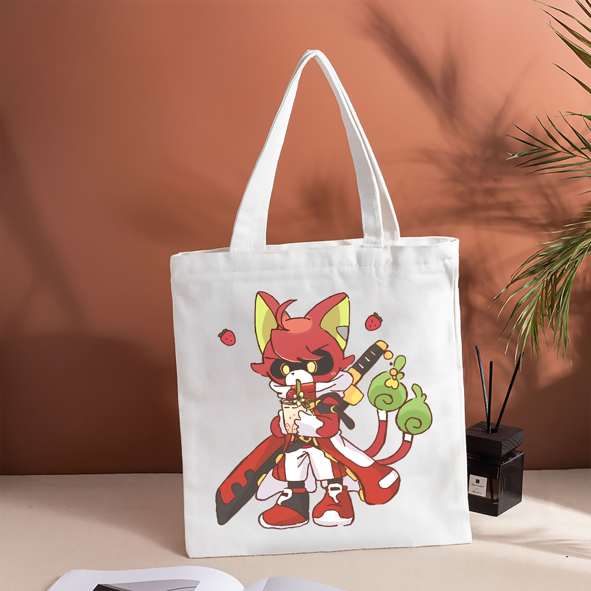 妖怪ウォッチ Yo-kai Watch 縦型キャンバス生地手提げバッグ　トートバッグ