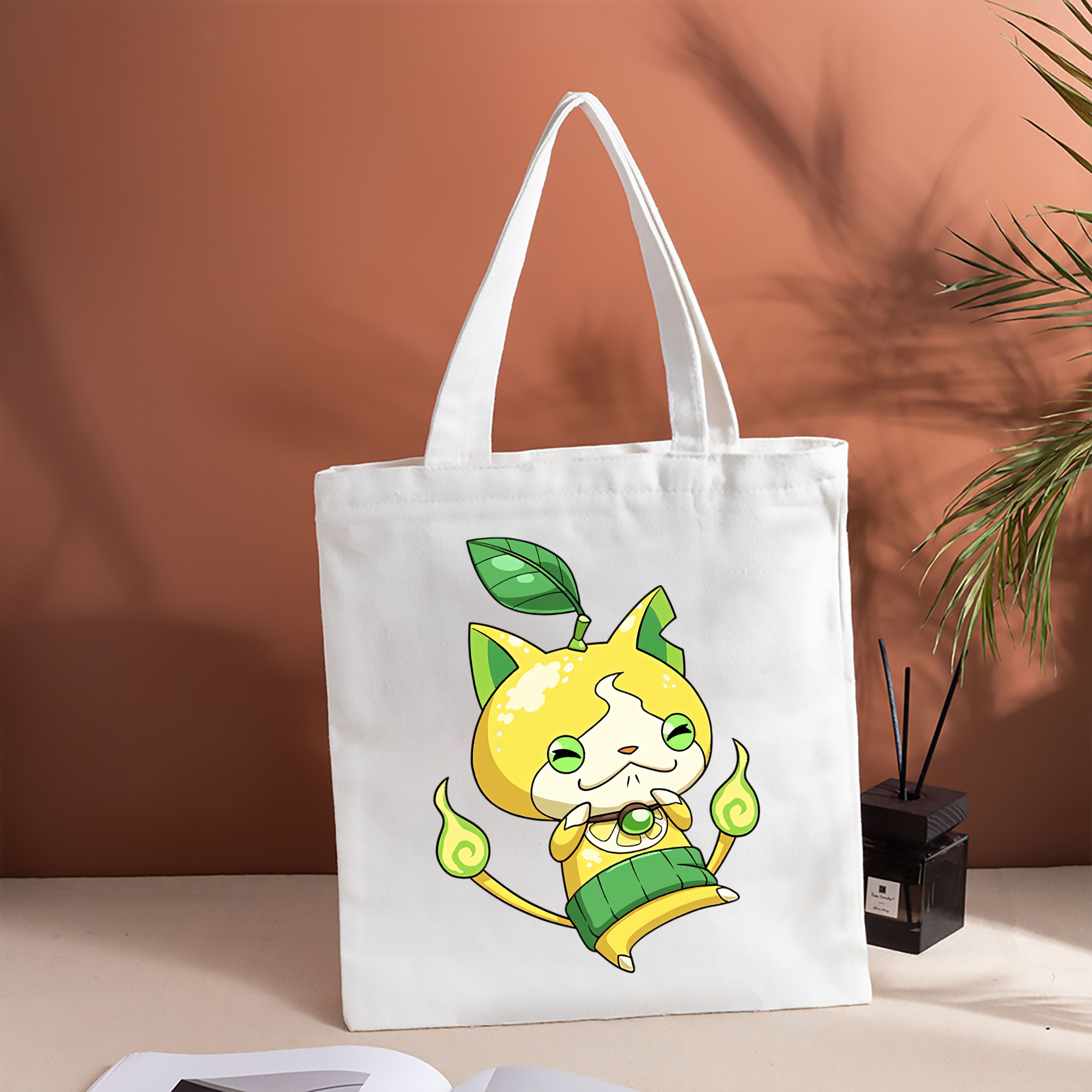 妖怪ウォッチ Yo-kai Watch 縦型キャンバス生地手提げバッグ　トートバッグ