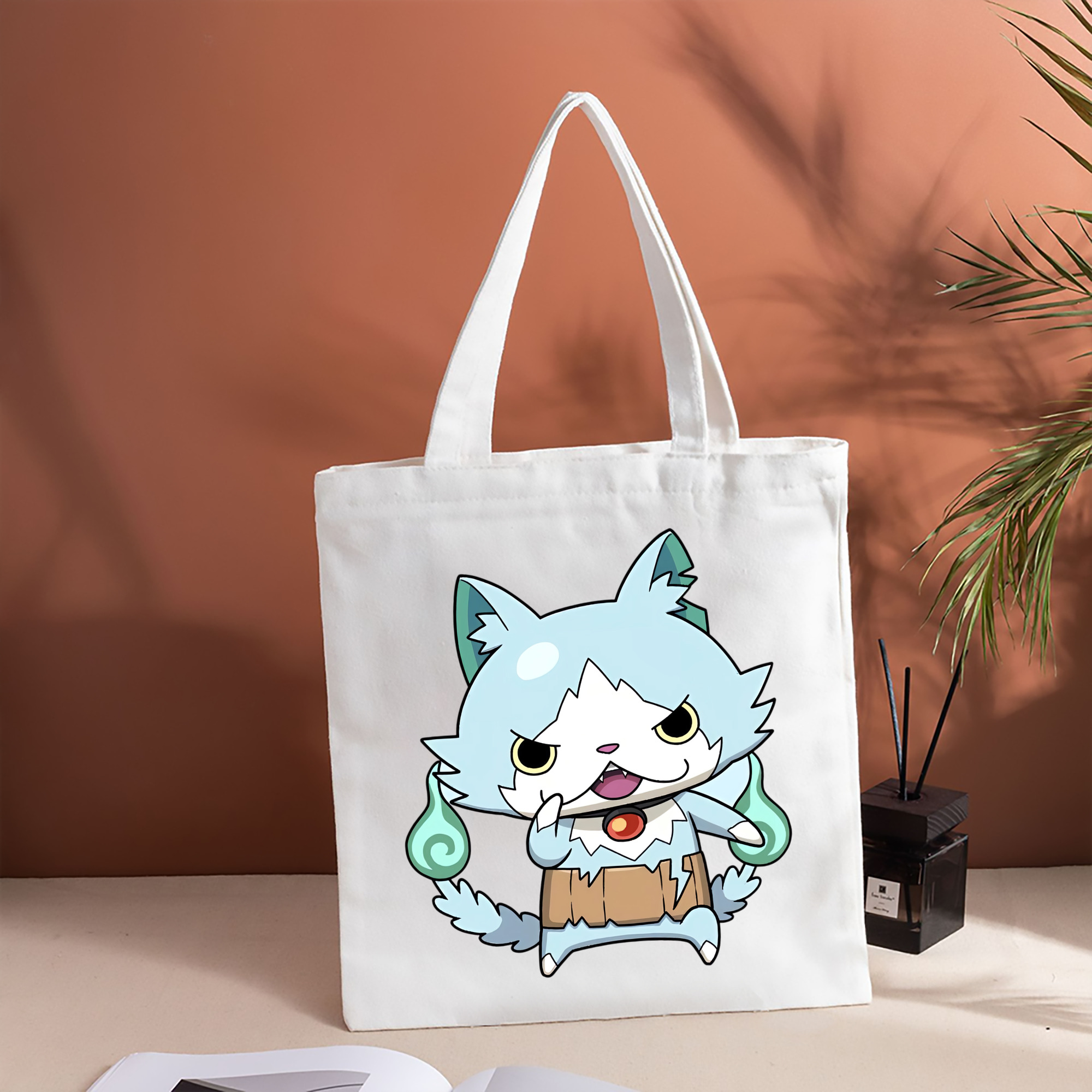 妖怪ウォッチ Yo-kai Watch 縦型キャンバス生地手提げバッグ　トートバッグ