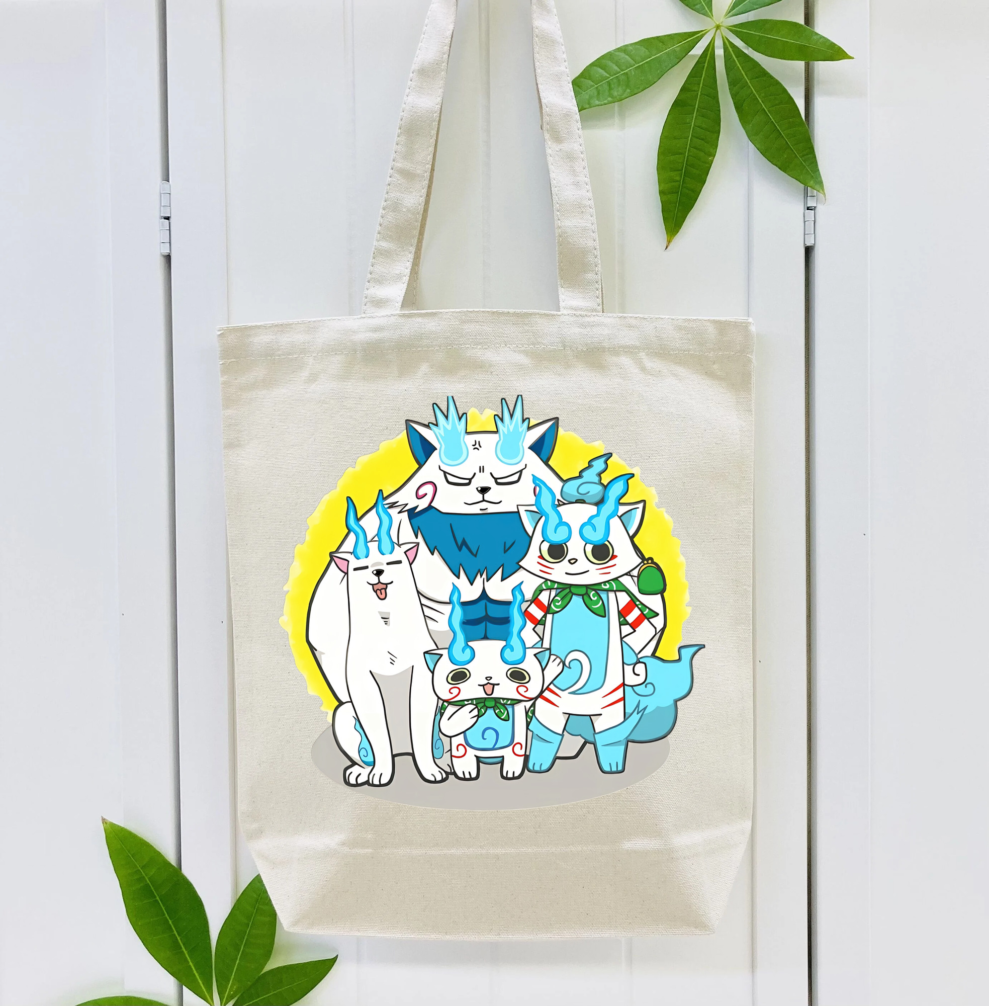 妖怪ウォッチ Yo-kai Watch 縦型キャンバス生地手提げバッグ　トートバッグ