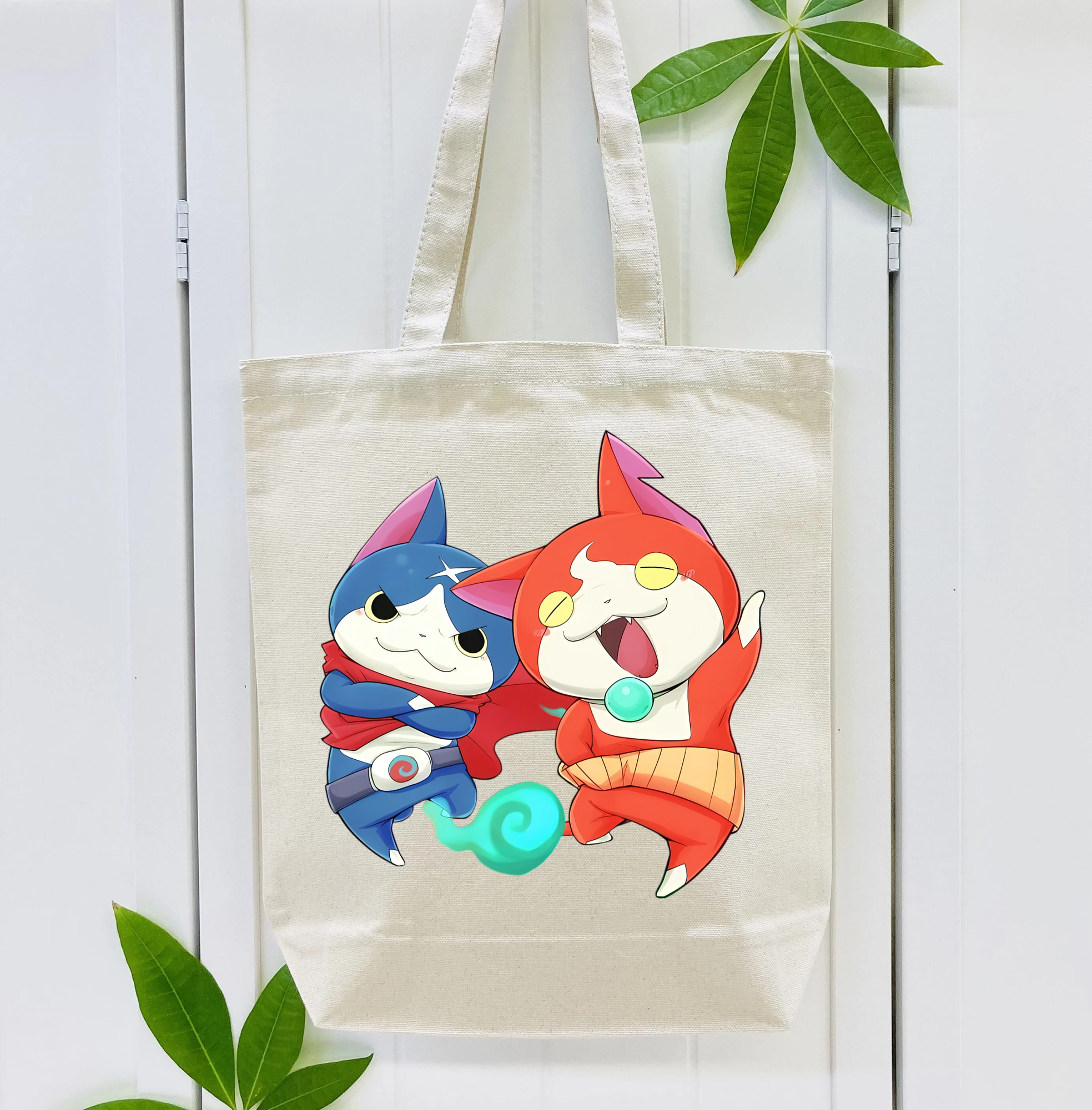 妖怪ウォッチ Yo-kai Watch 縦型キャンバス生地手提げバッグ　トートバッグ