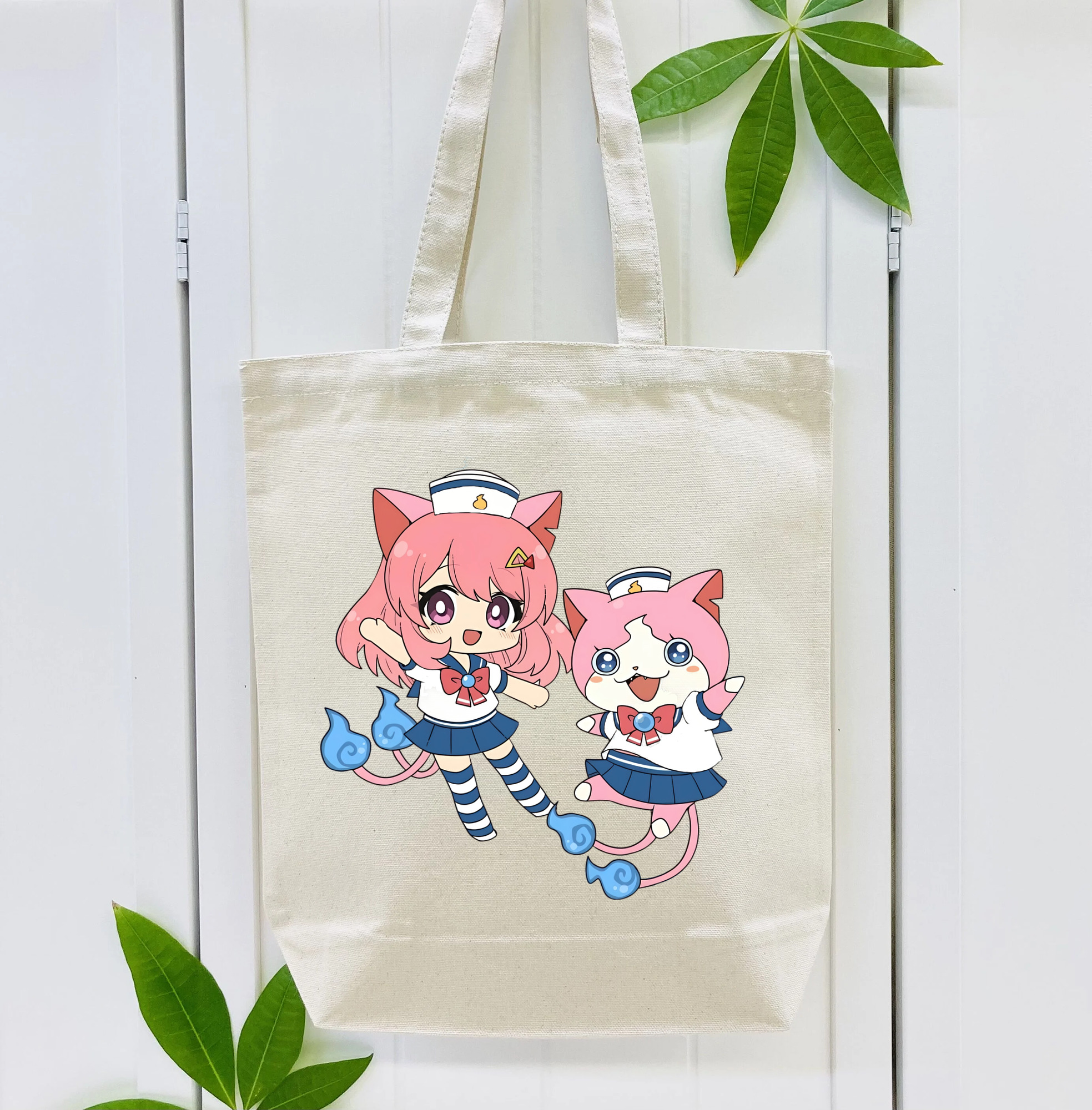 妖怪ウォッチ Yo-kai Watch 縦型キャンバス生地手提げバッグ　トートバッグ