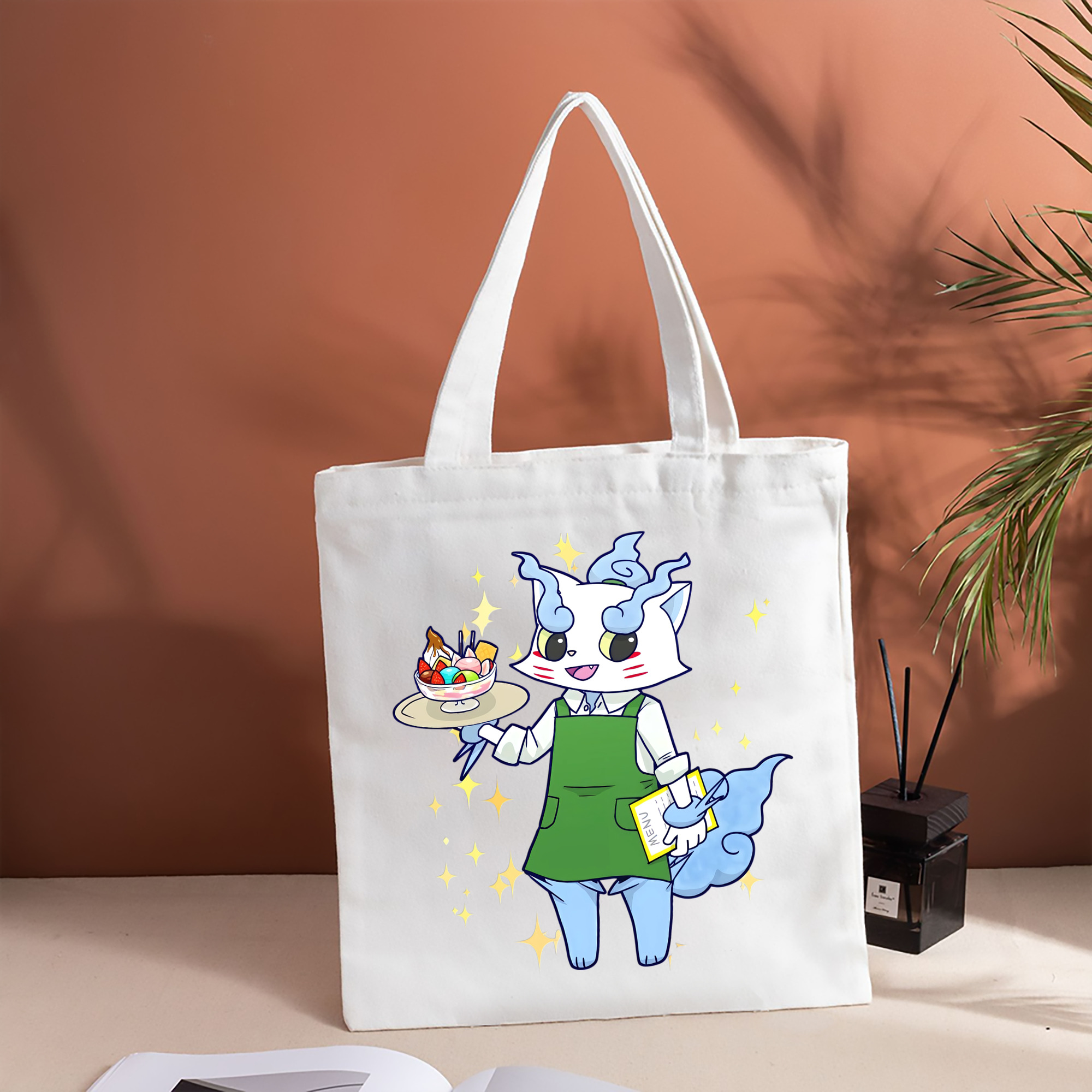 妖怪ウォッチ Yo-kai Watch 縦型キャンバス生地手提げバッグ　トートバッグ