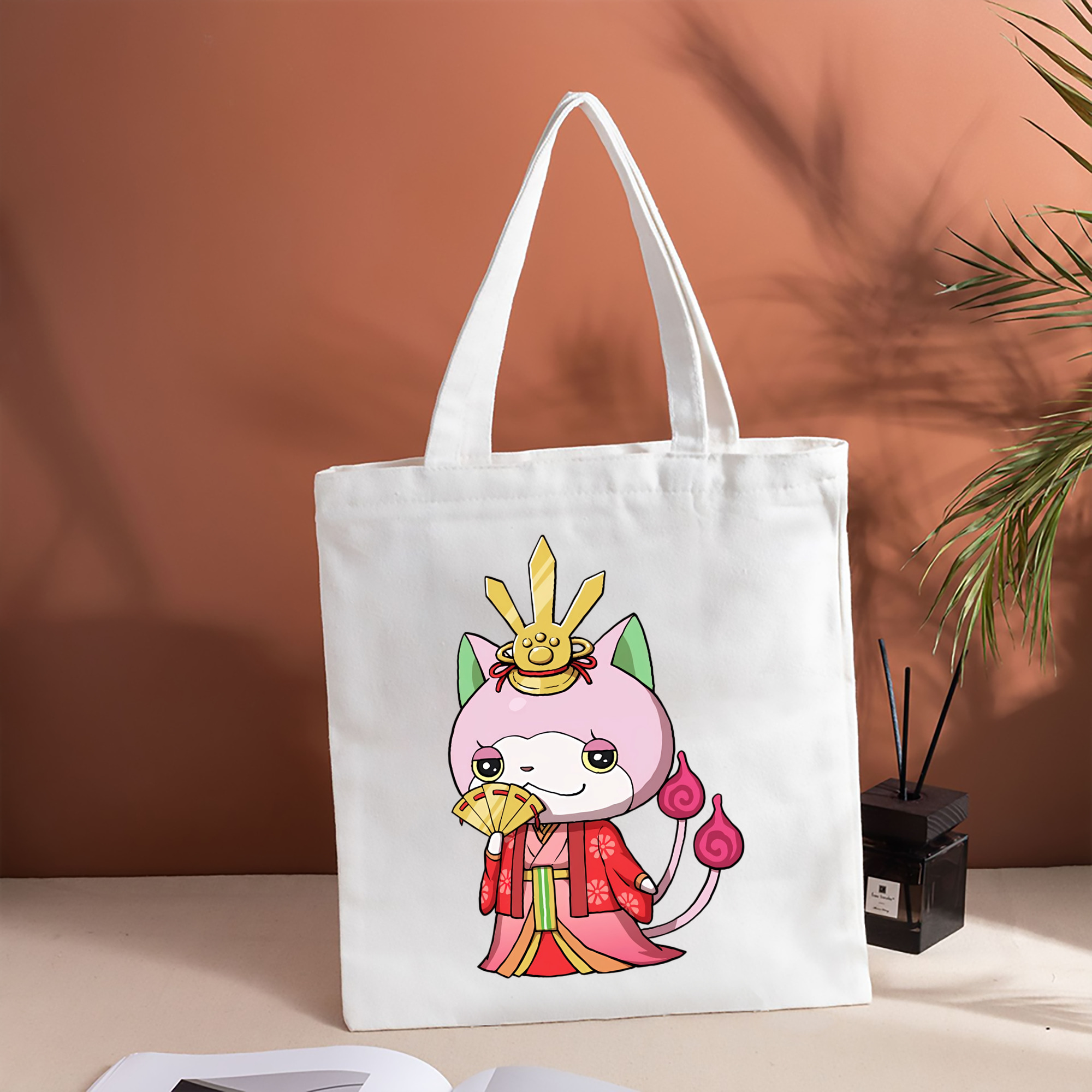 妖怪ウォッチ Yo-kai Watch 縦型キャンバス生地手提げバッグ　トートバッグ